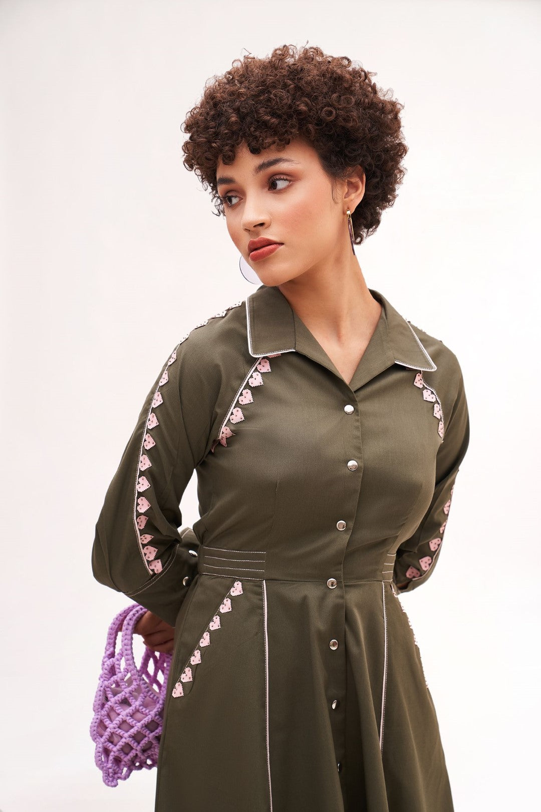 Beloved Dress Army Green