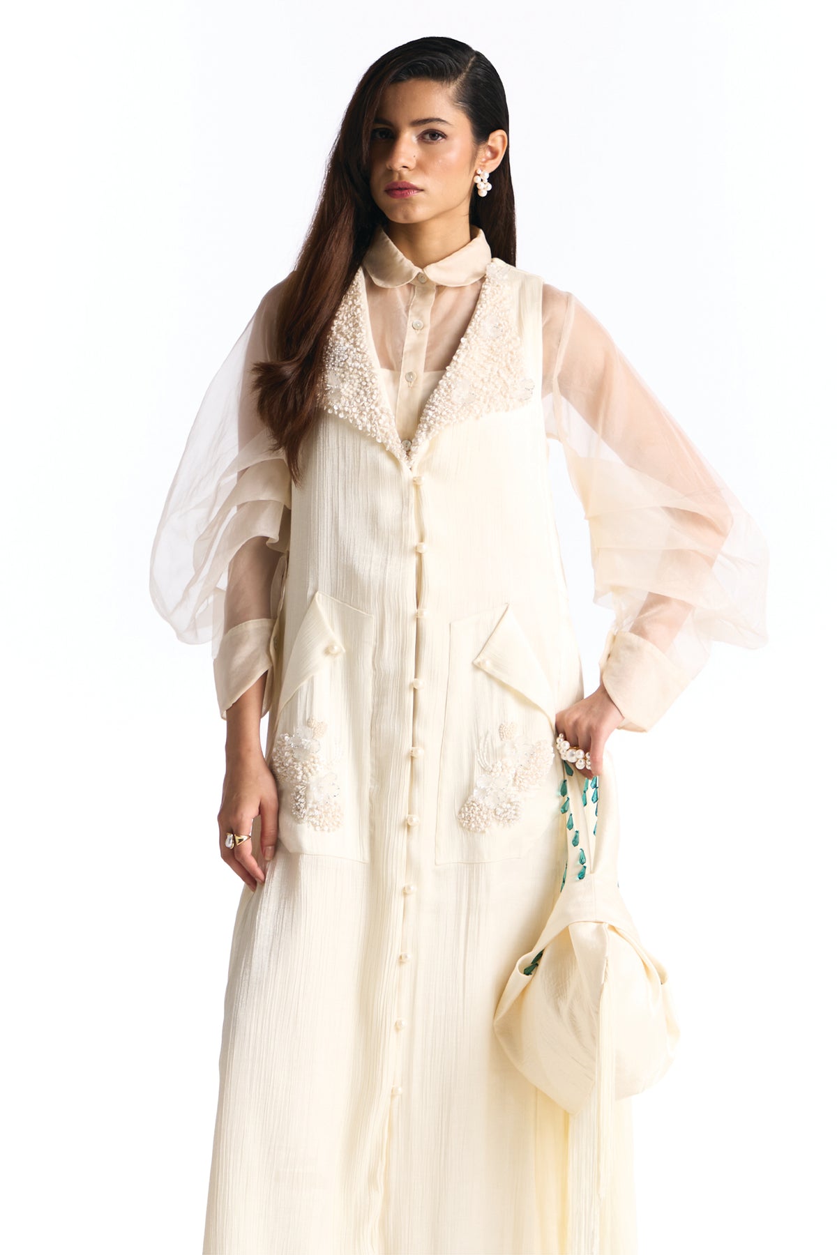 TOPAZ TRENCH WITH HALO SHIRT