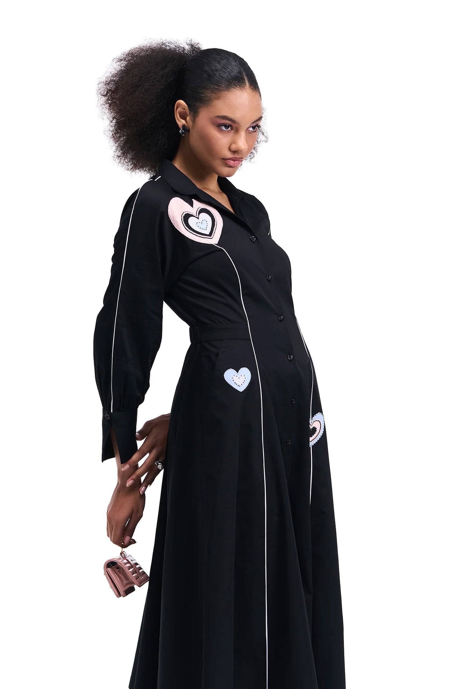 DANCINGHEARTS DRESS BLACK