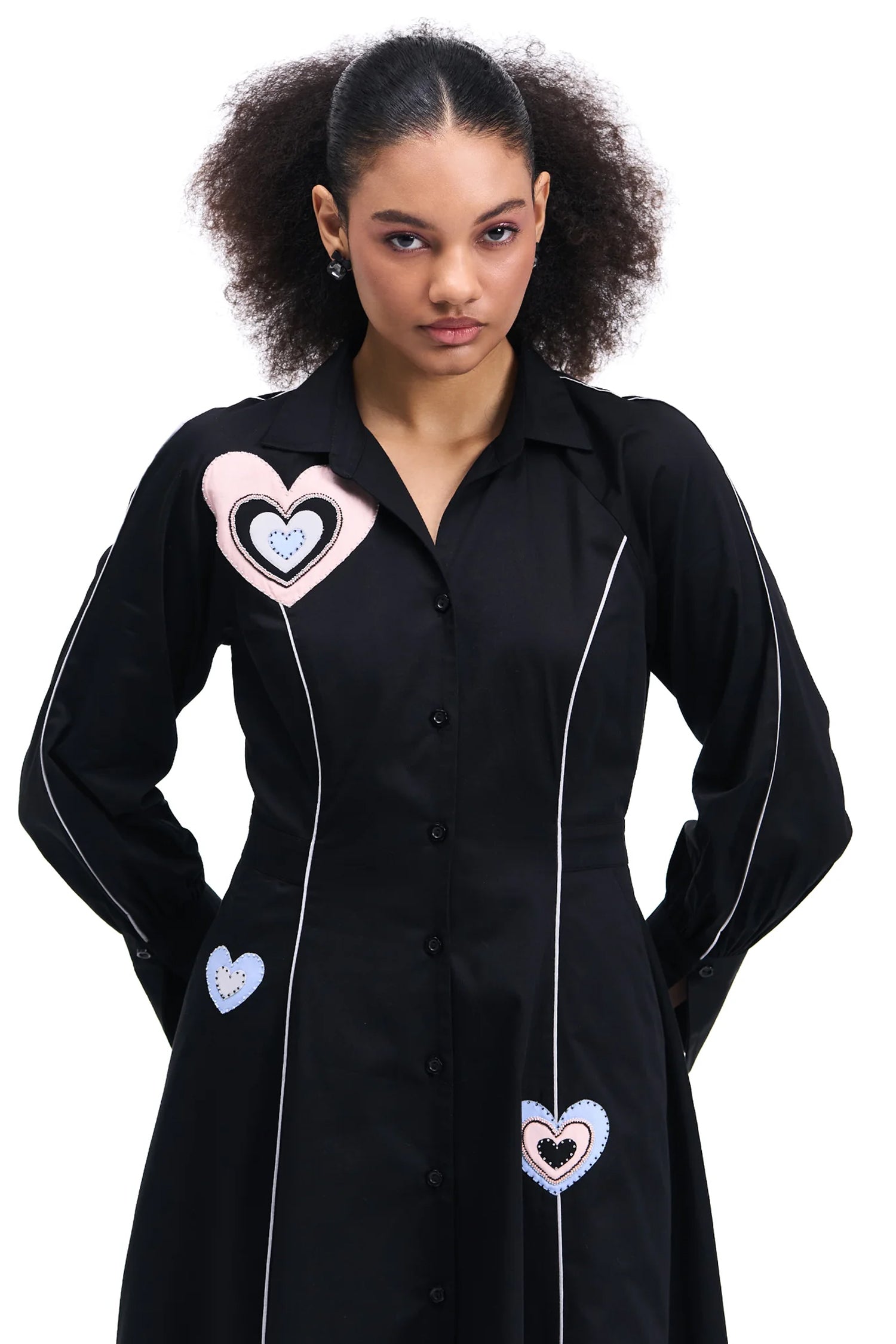 DANCINGHEARTS DRESS BLACK