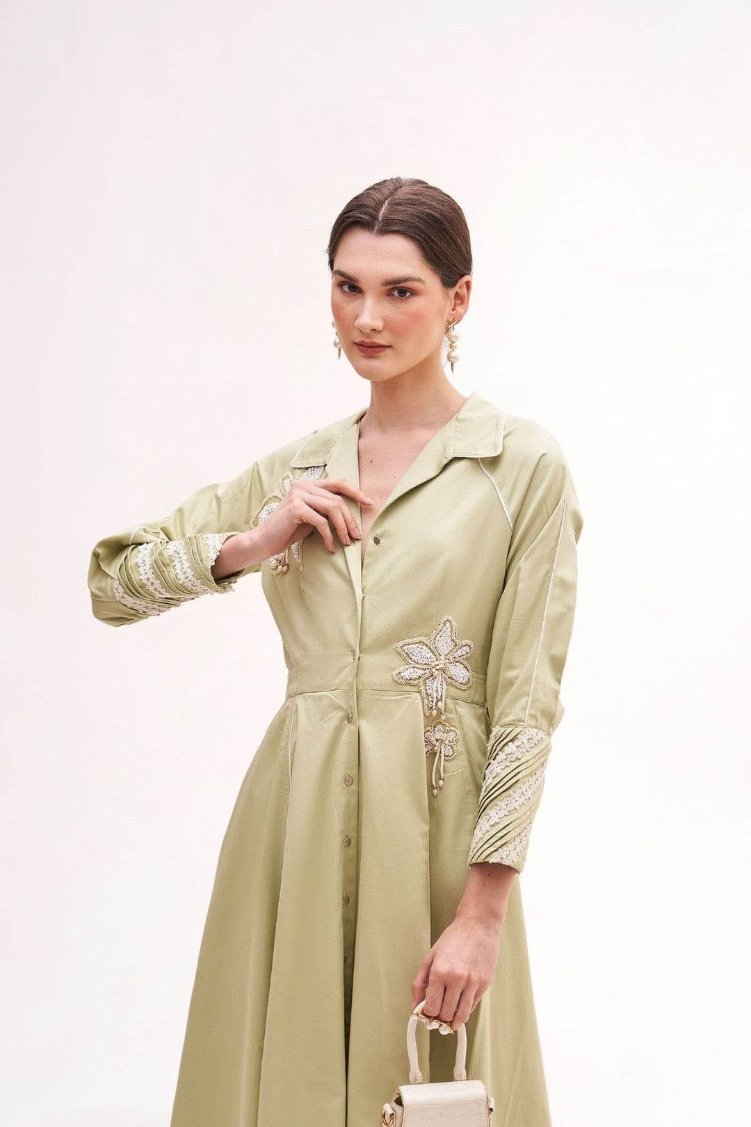 Banana Floral Dress Sea Salt