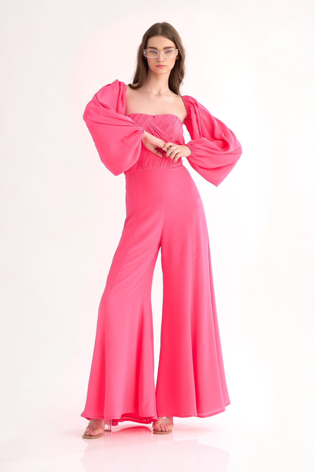 Shinjuku Jumpsuit With Lotus Sleeves