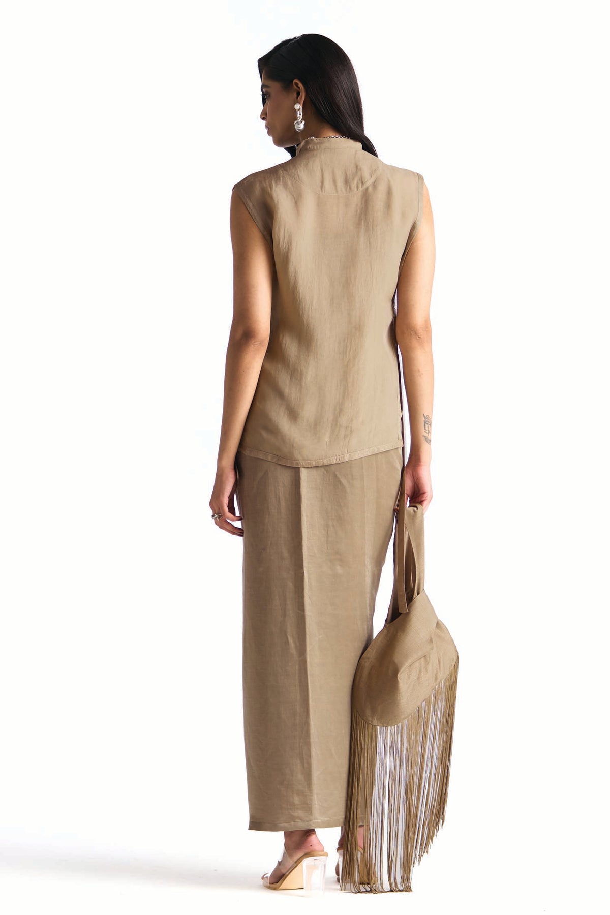 PERIDOT SKIRT SET WITH OVERLAY