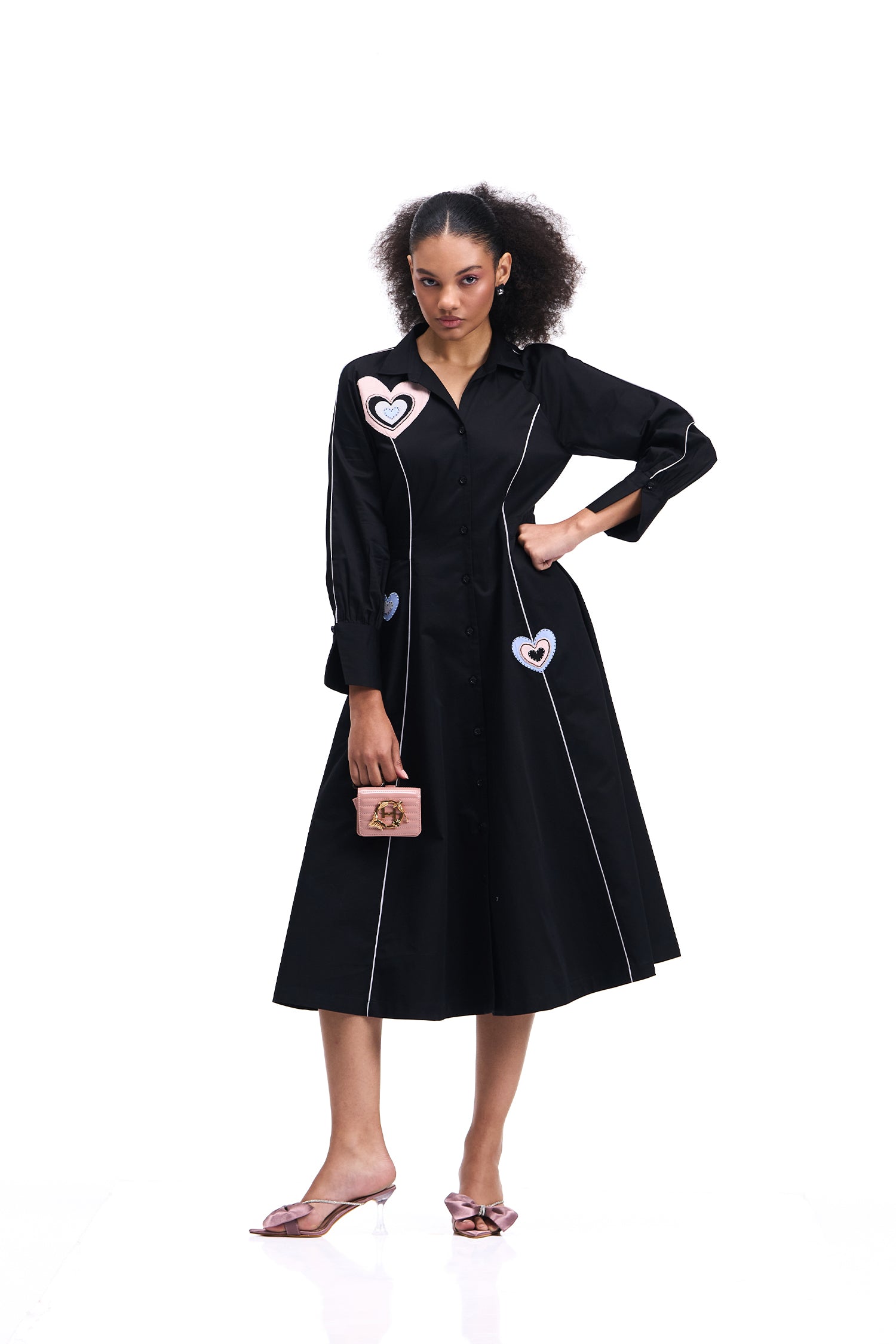 DANCINGHEARTS DRESS BLACK