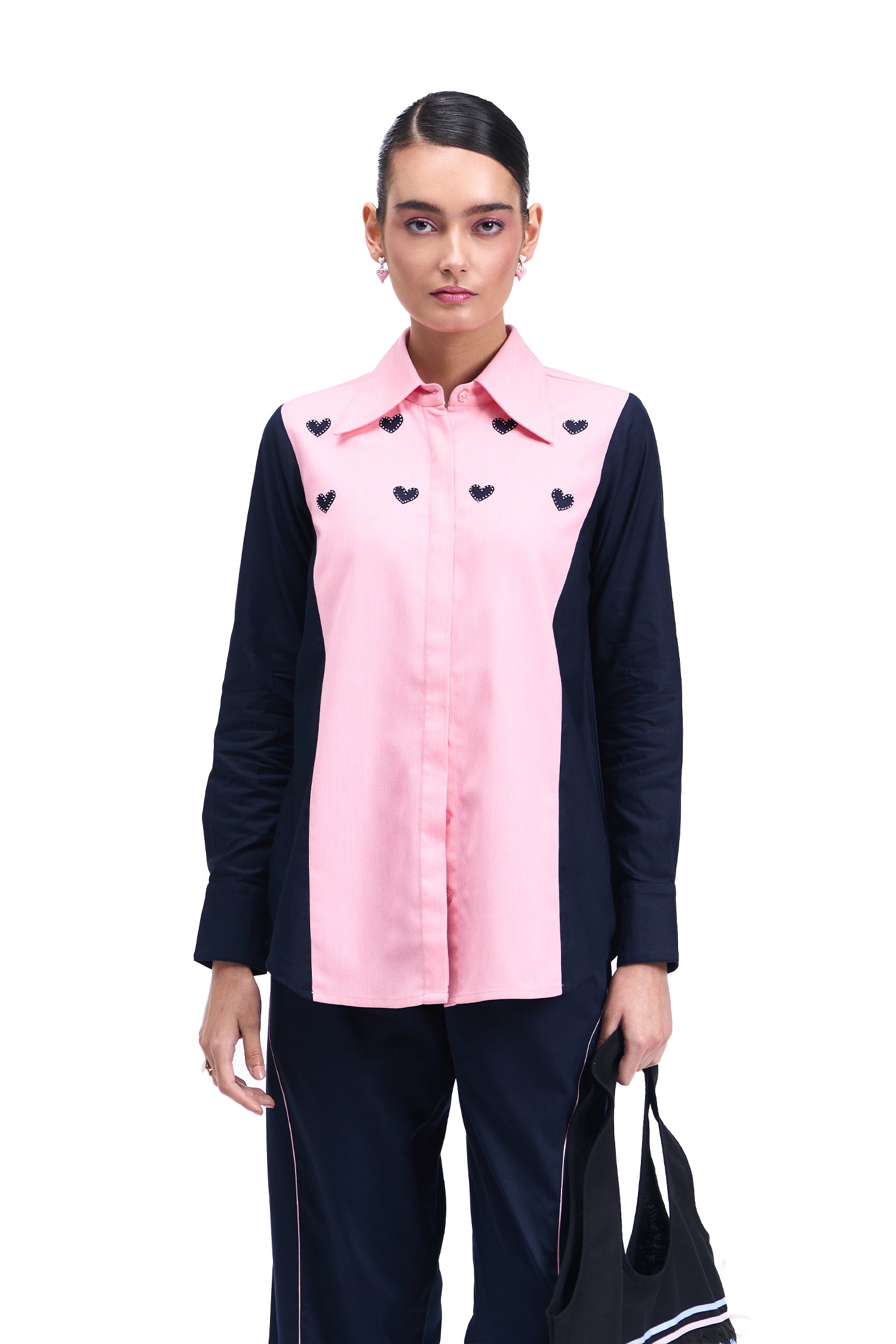 MUSE CO-ORD SET BUBBLEGUM PINK AND NAVY