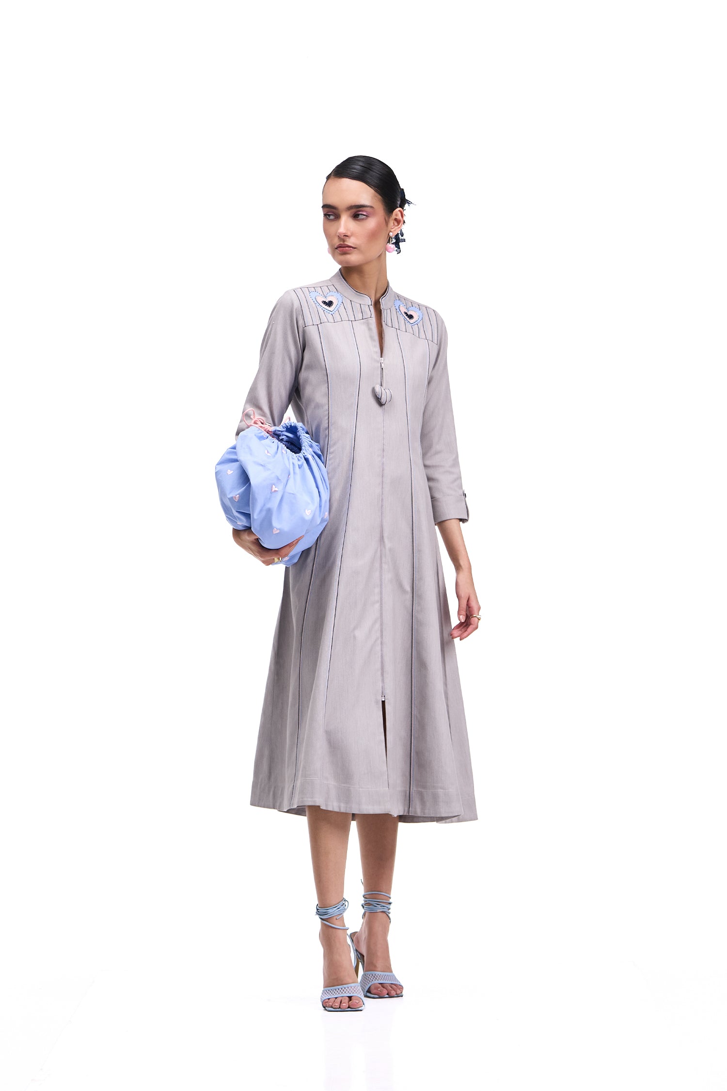 XOXO DRESS CLOUD GREY