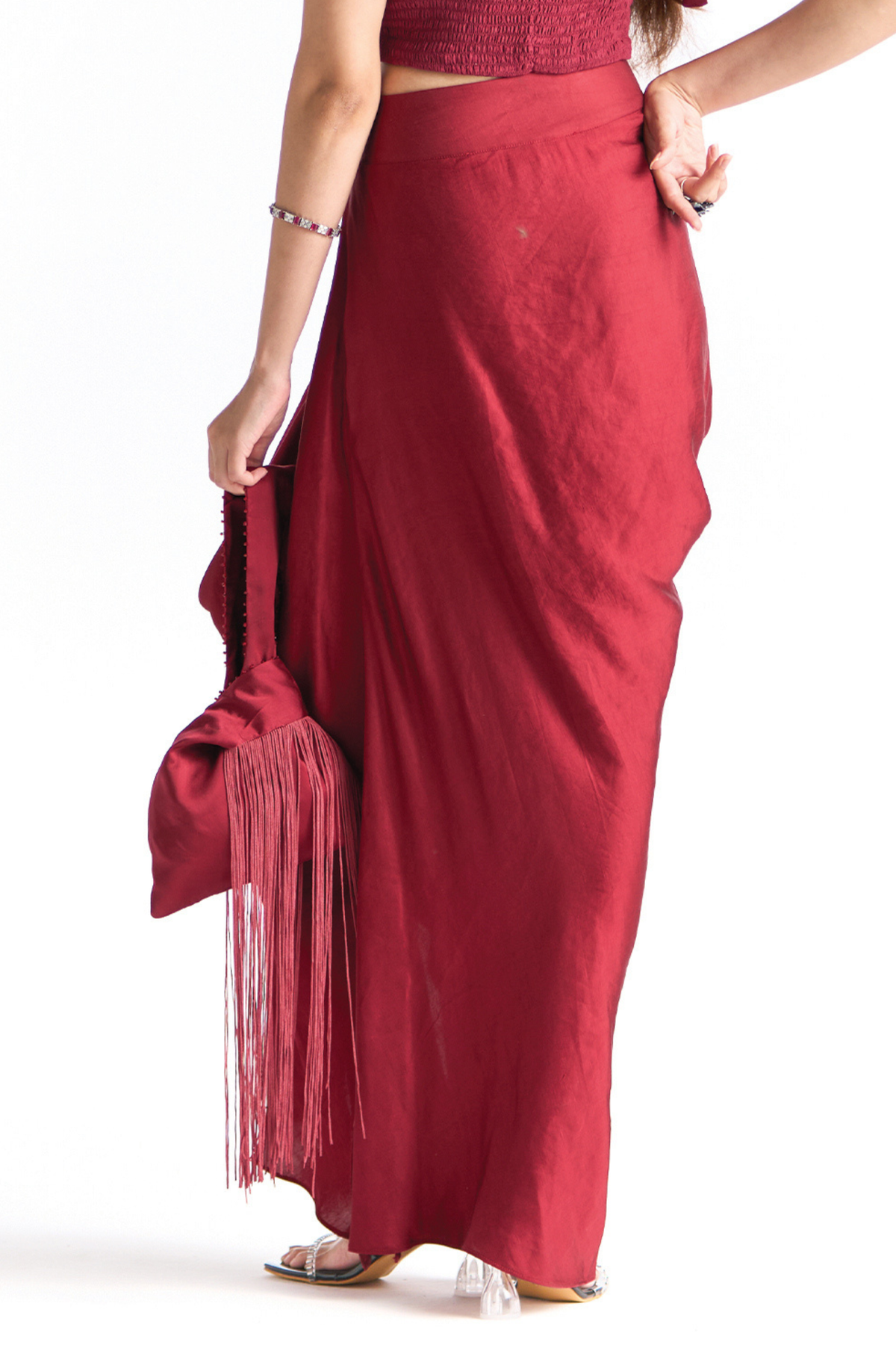 BLAIR SKIRT GARNET