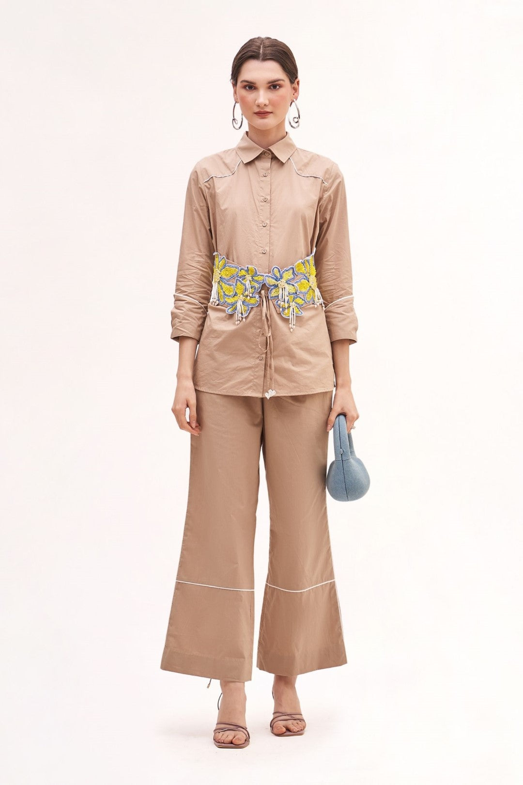 Arose Khakhi Co-ord Set