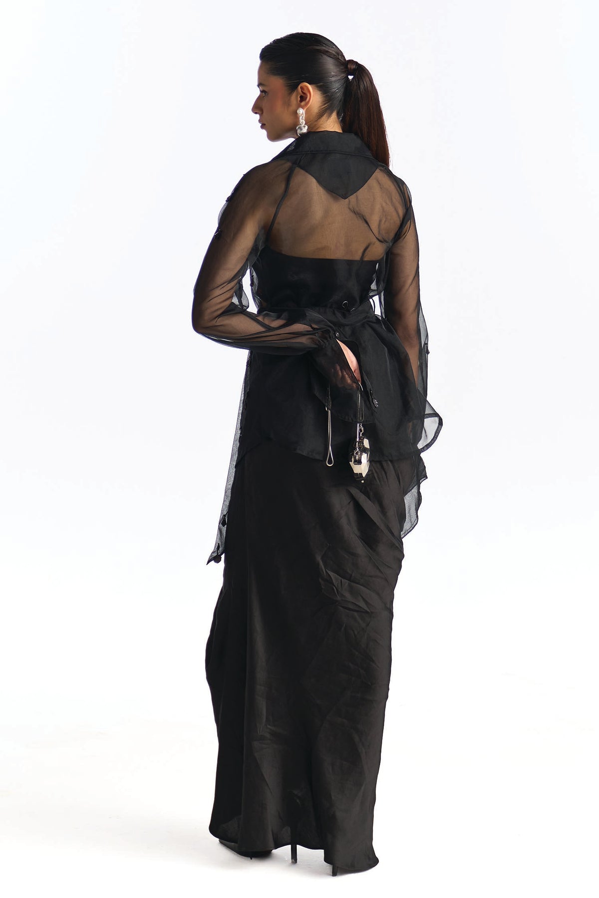 LUSTER SKIRT SET BLACK