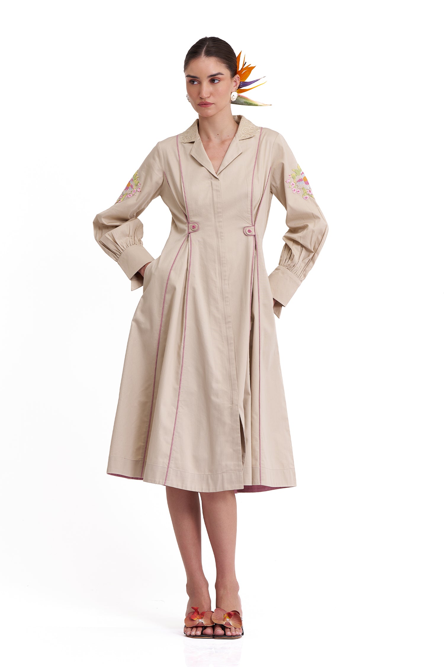 SOIL DRESS MIDI