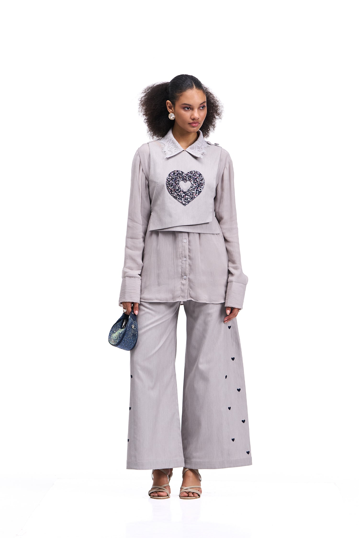 CICI CO-ORD WITH OVERLAY SET