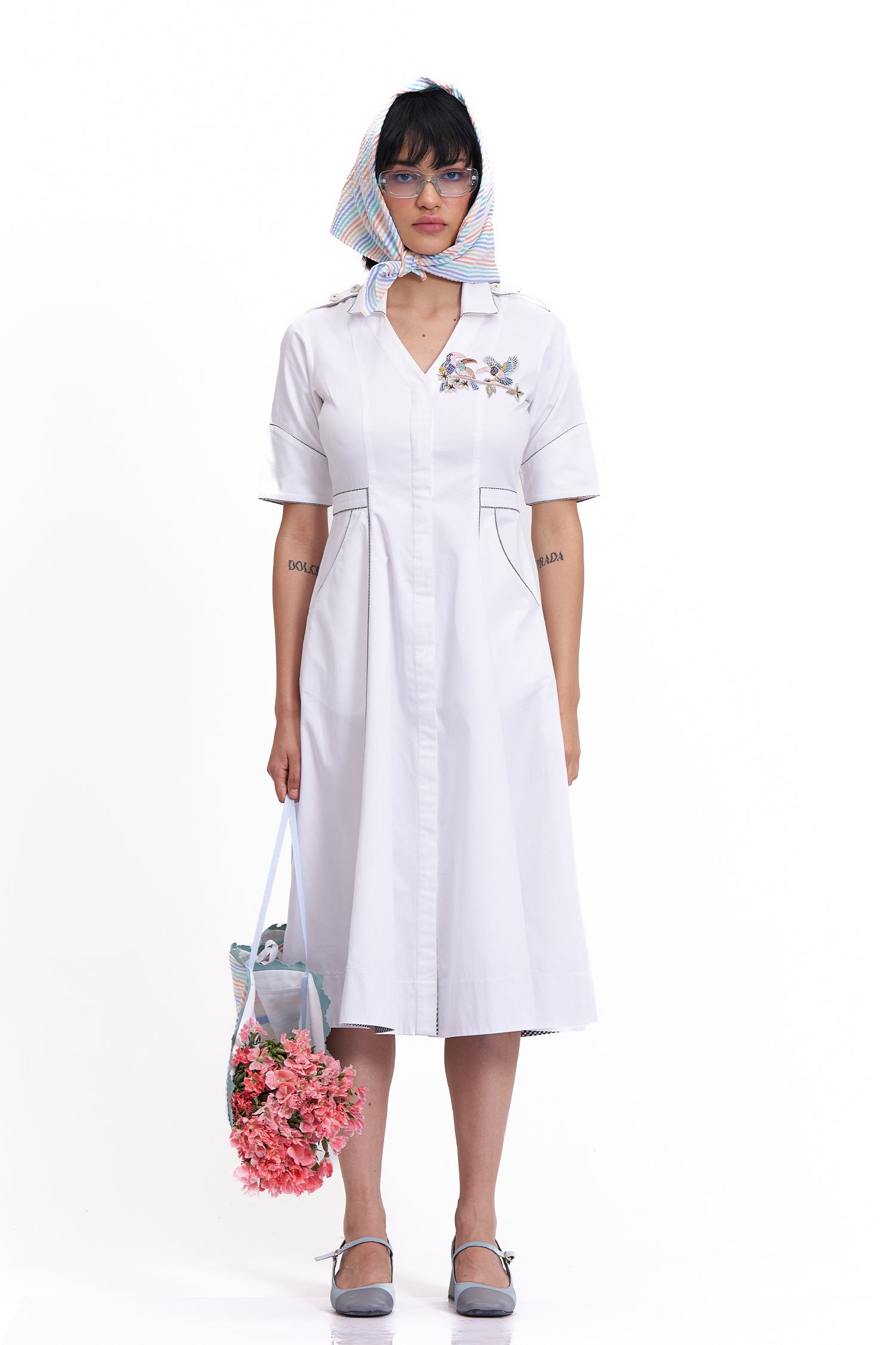 CHIRPY DRESS MIDI