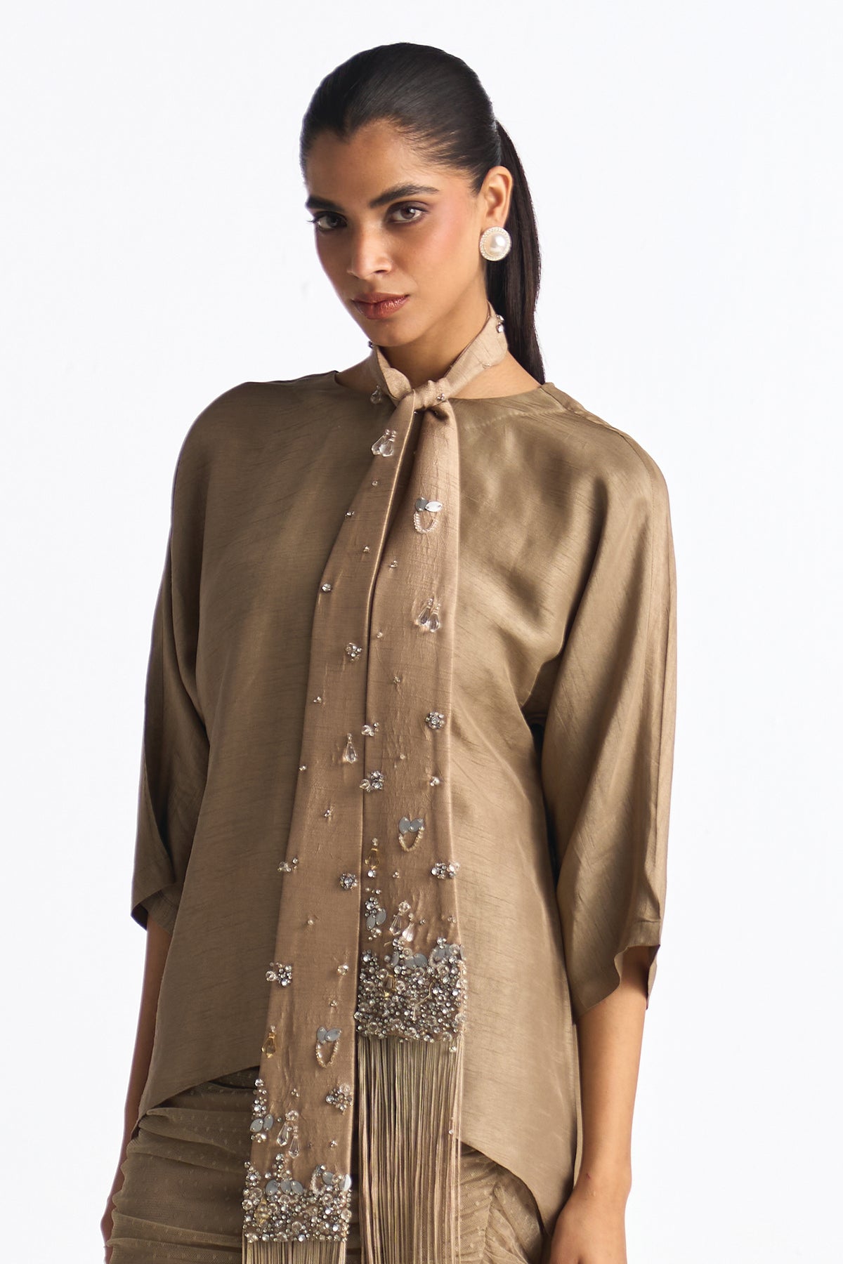 CARAT TOP WITH SCARF