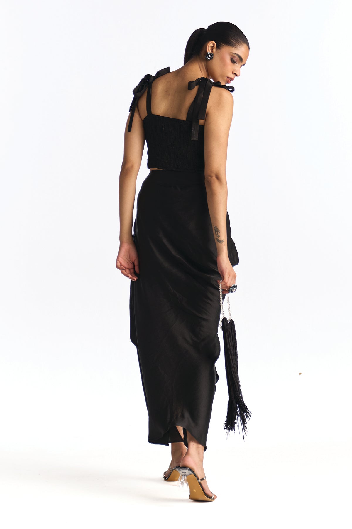BLAIR CORSET WITH SKIRT BLACK