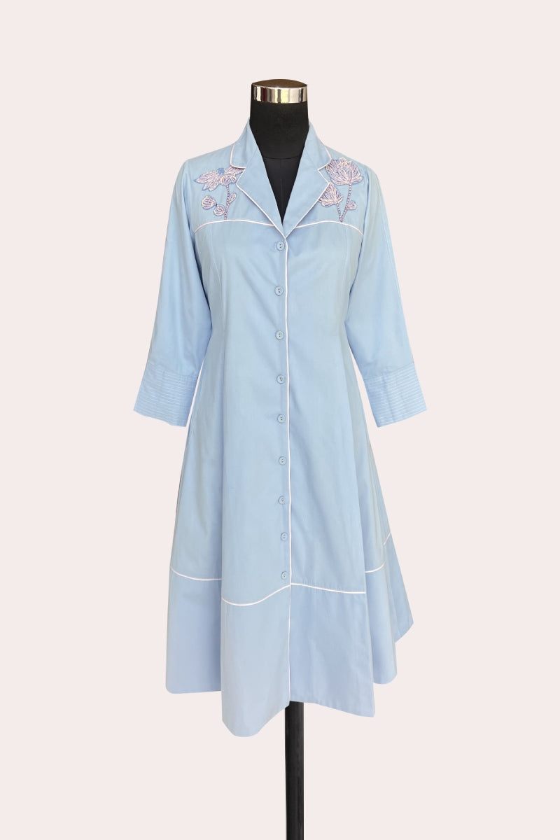 BEATRICE DRESS ICE BLUE