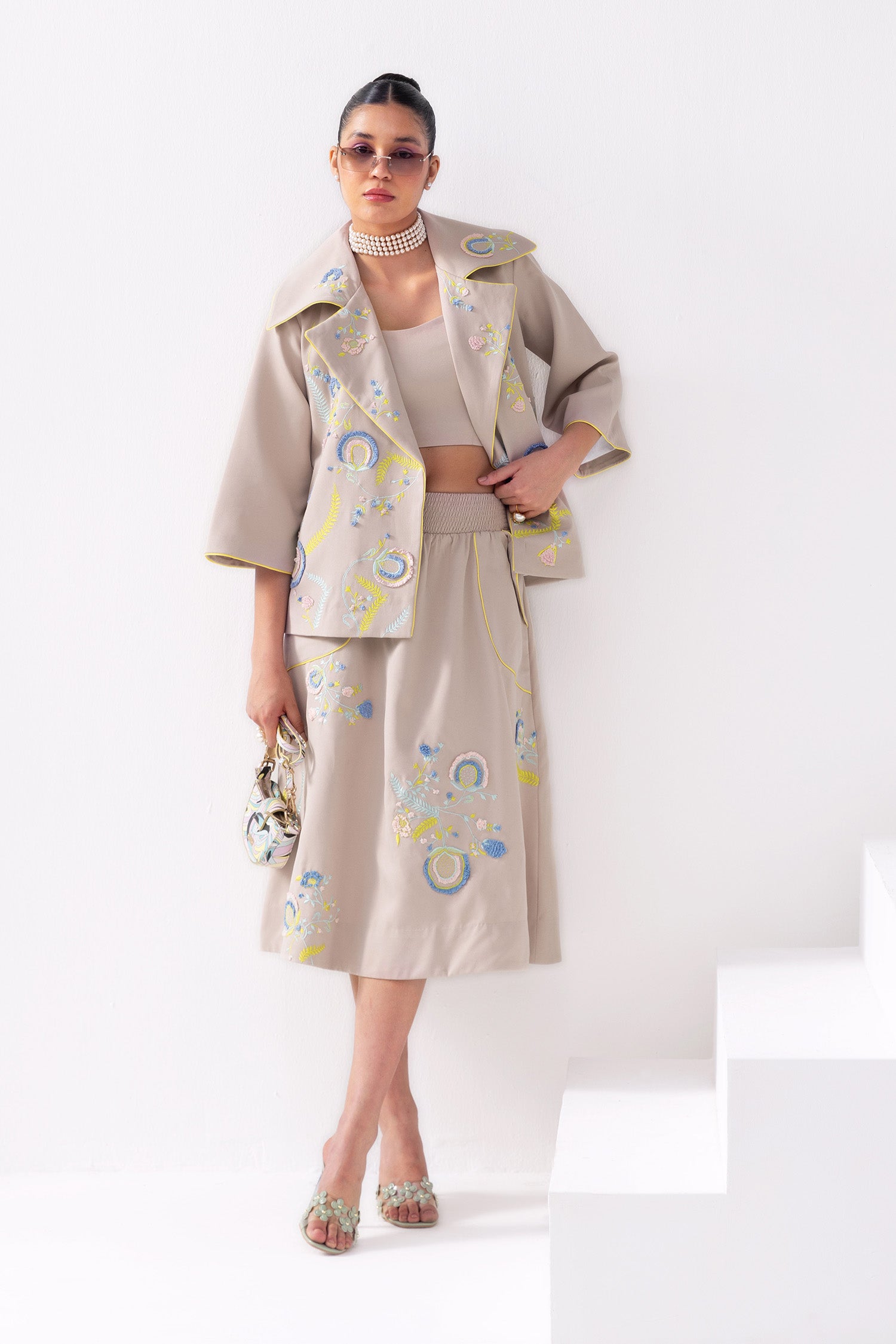 BODRUM JACKET & SKIRT WITH BRALET
