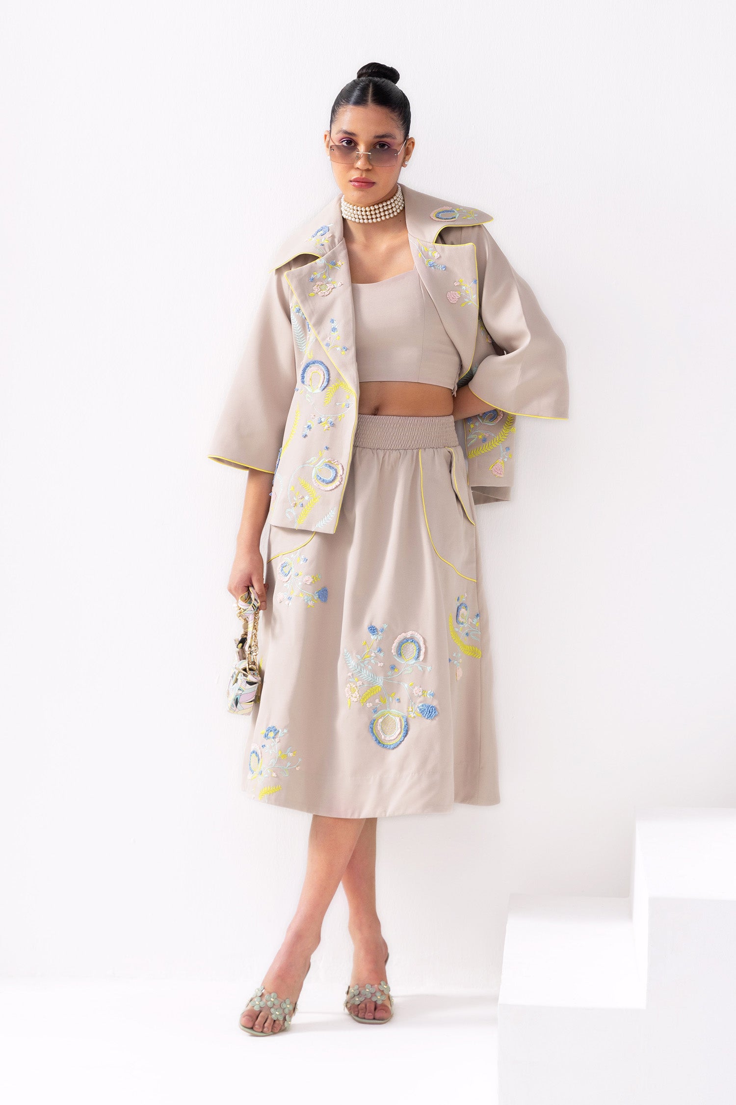 BODRUM JACKET & SKIRT WITH BRALET