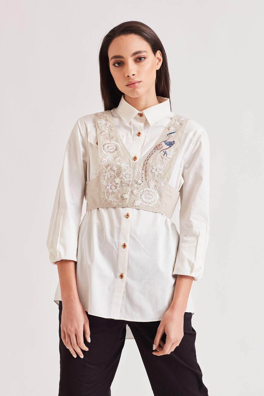 Marlot Shirt With Waist Jacket