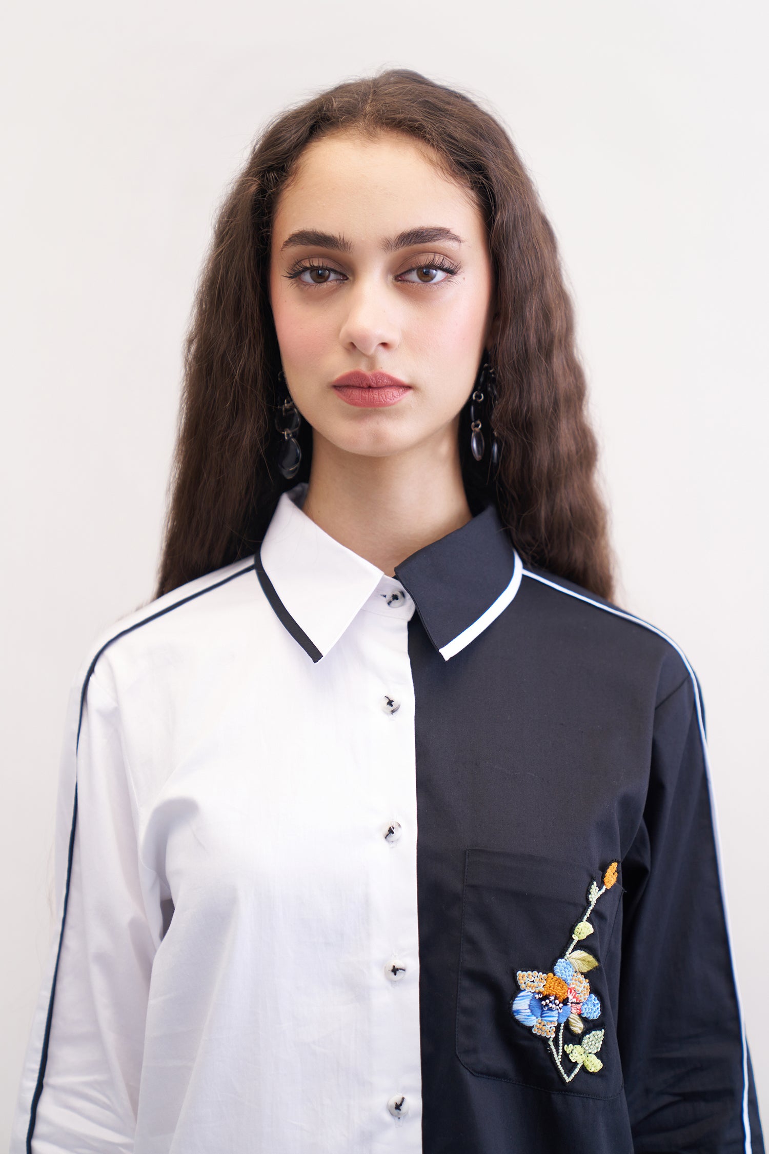 OLEANDER SHIRT BLACK & WHITE