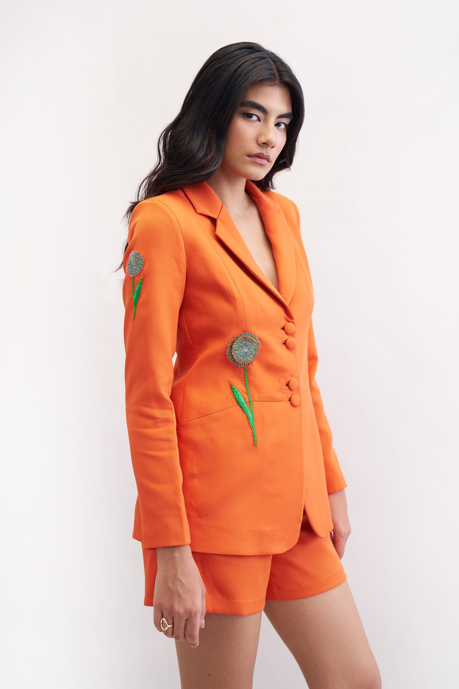 SASSY BLAZER & SHORTS SUNSET ORANGE