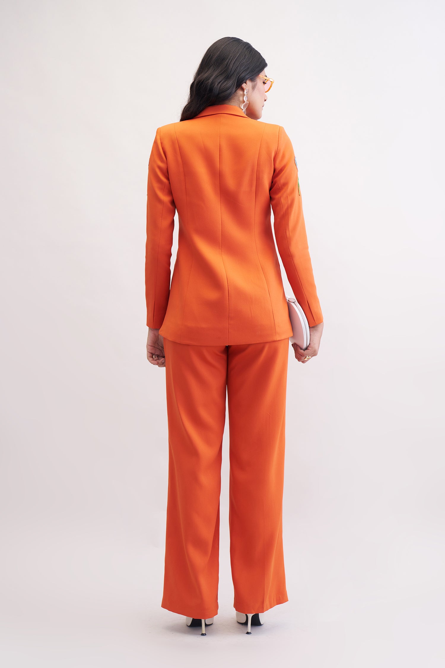 SASSY PANT SUIT SUNSET ORANGE