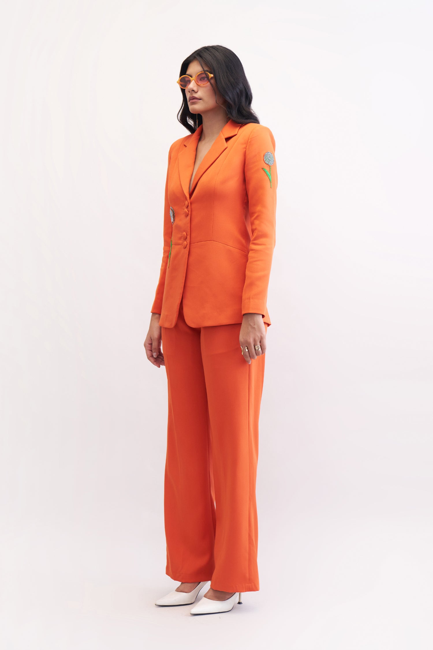 SASSY PANT SUIT SUNSET ORANGE
