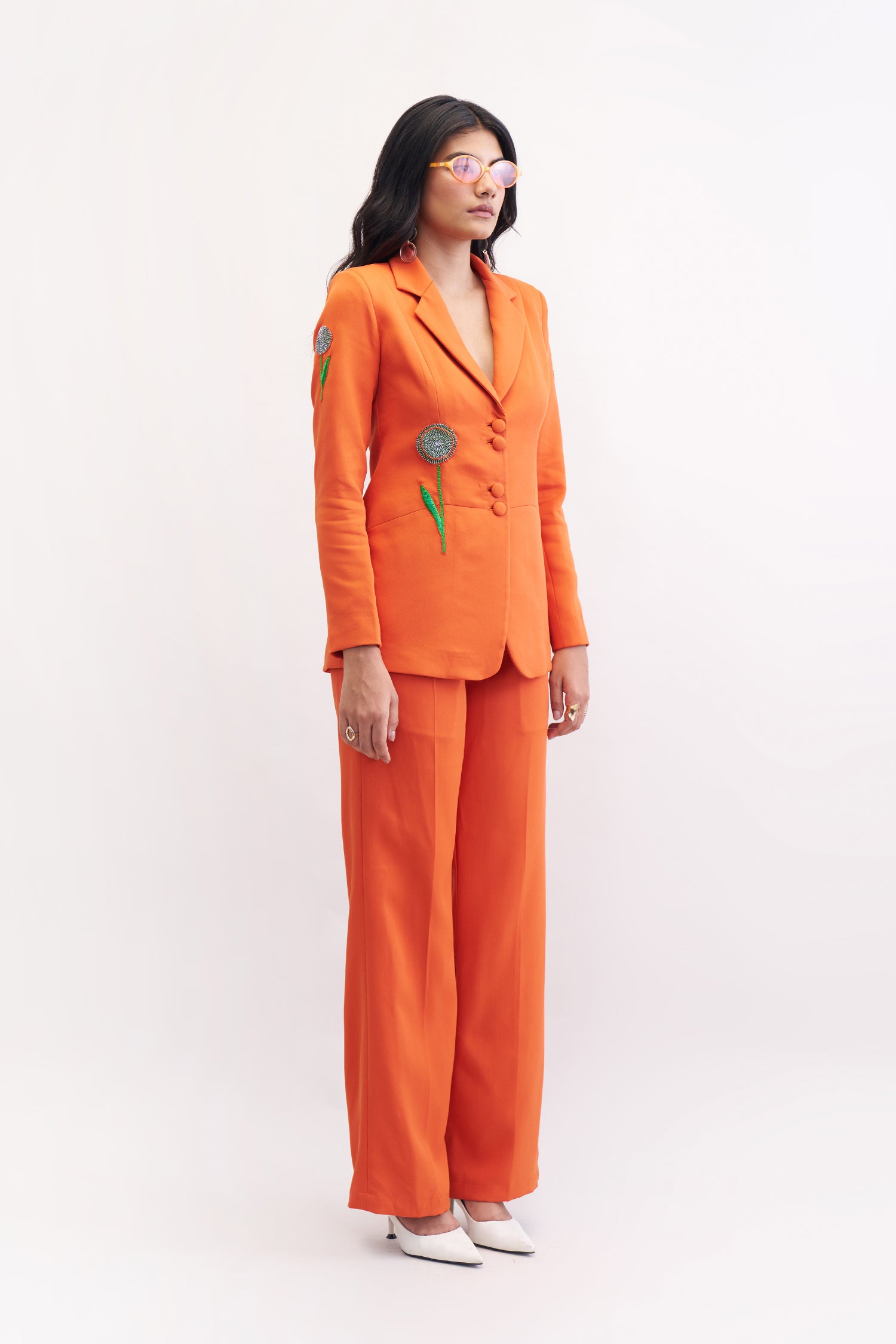 SASSY PANT SUIT SUNSET ORANGE
