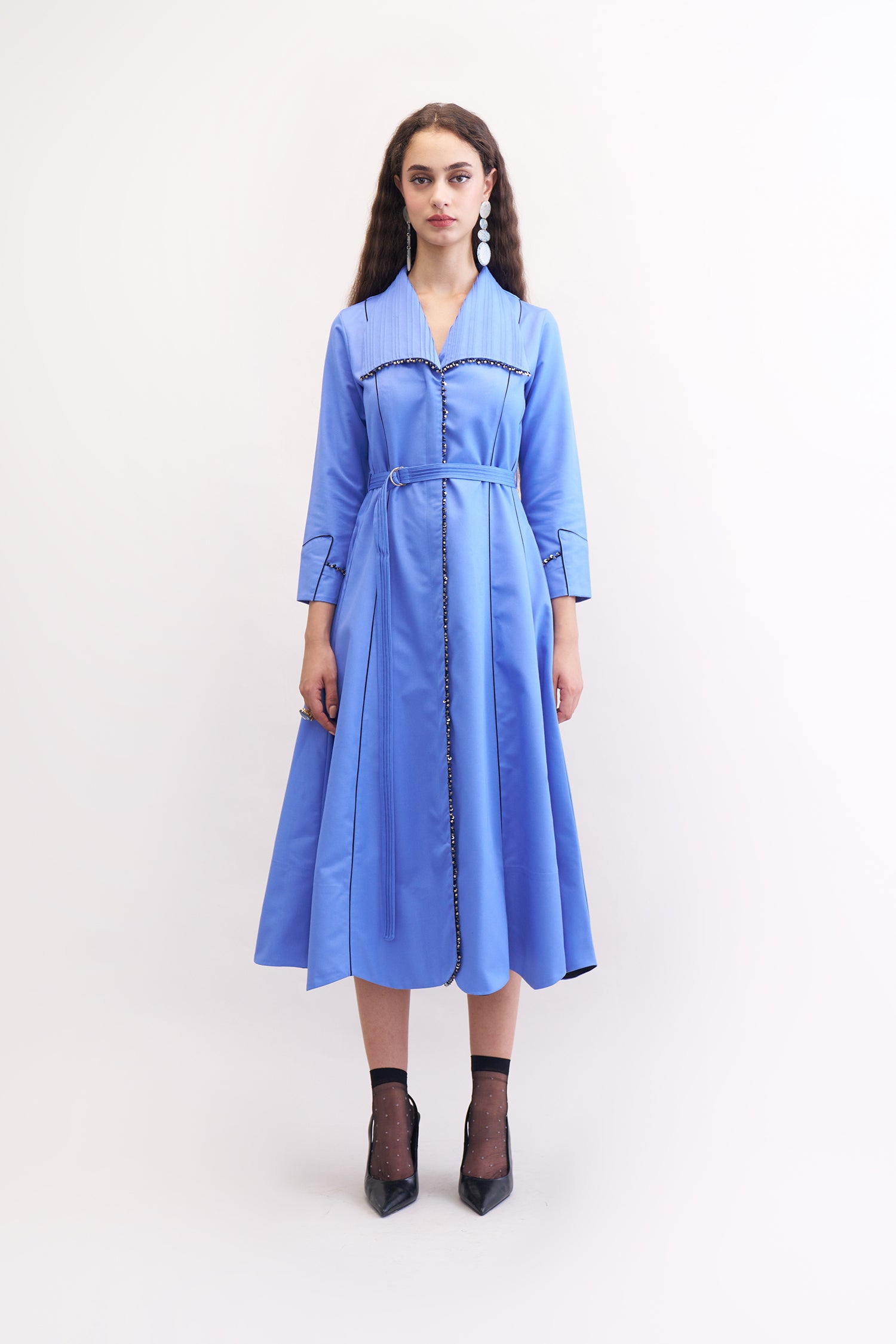 GLIMMER DRESS BLUEBERRY