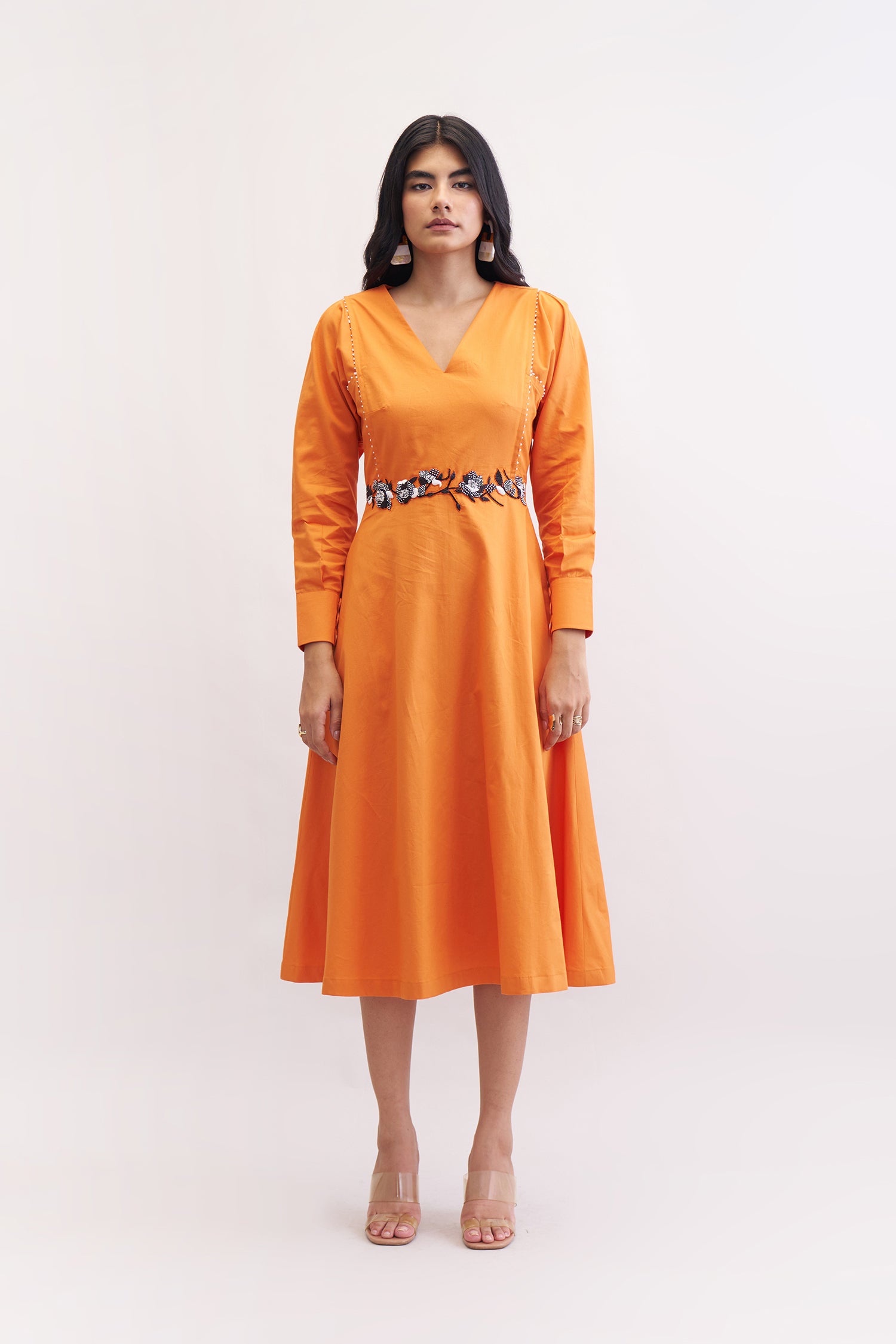 TANGERINE DRESS SUNSET ORANGE