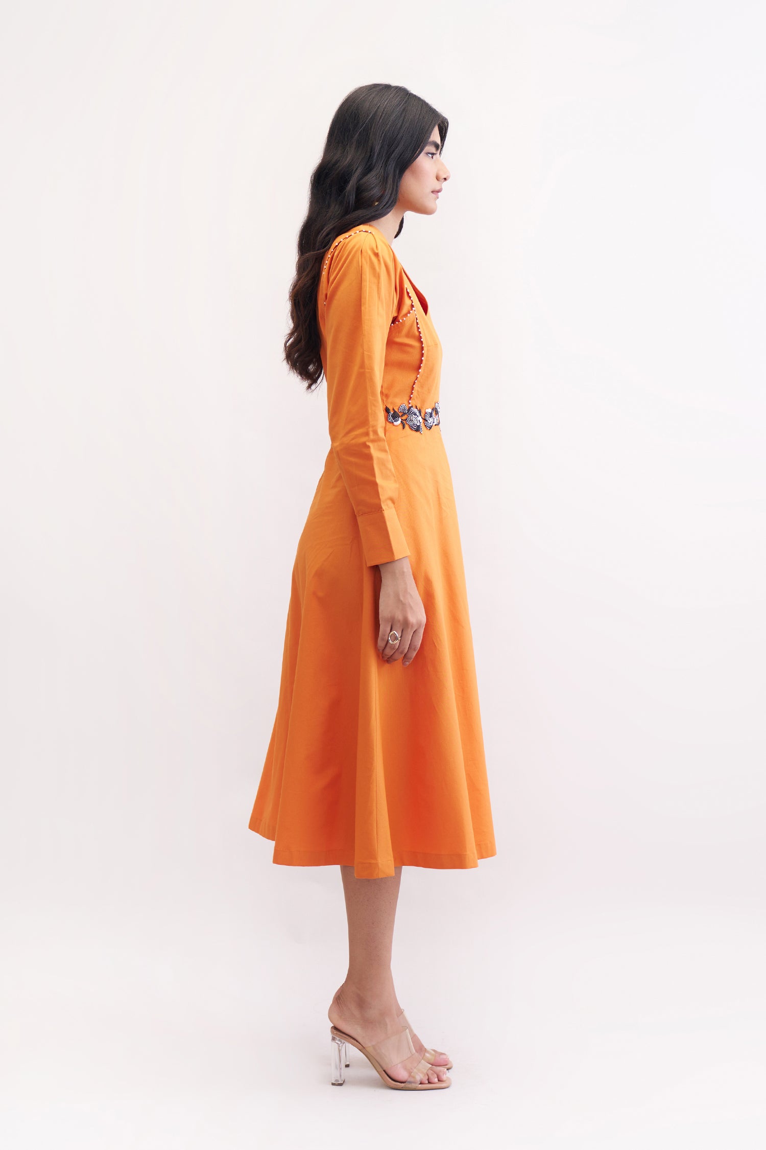 TANGERINE DRESS SUNSET ORANGE