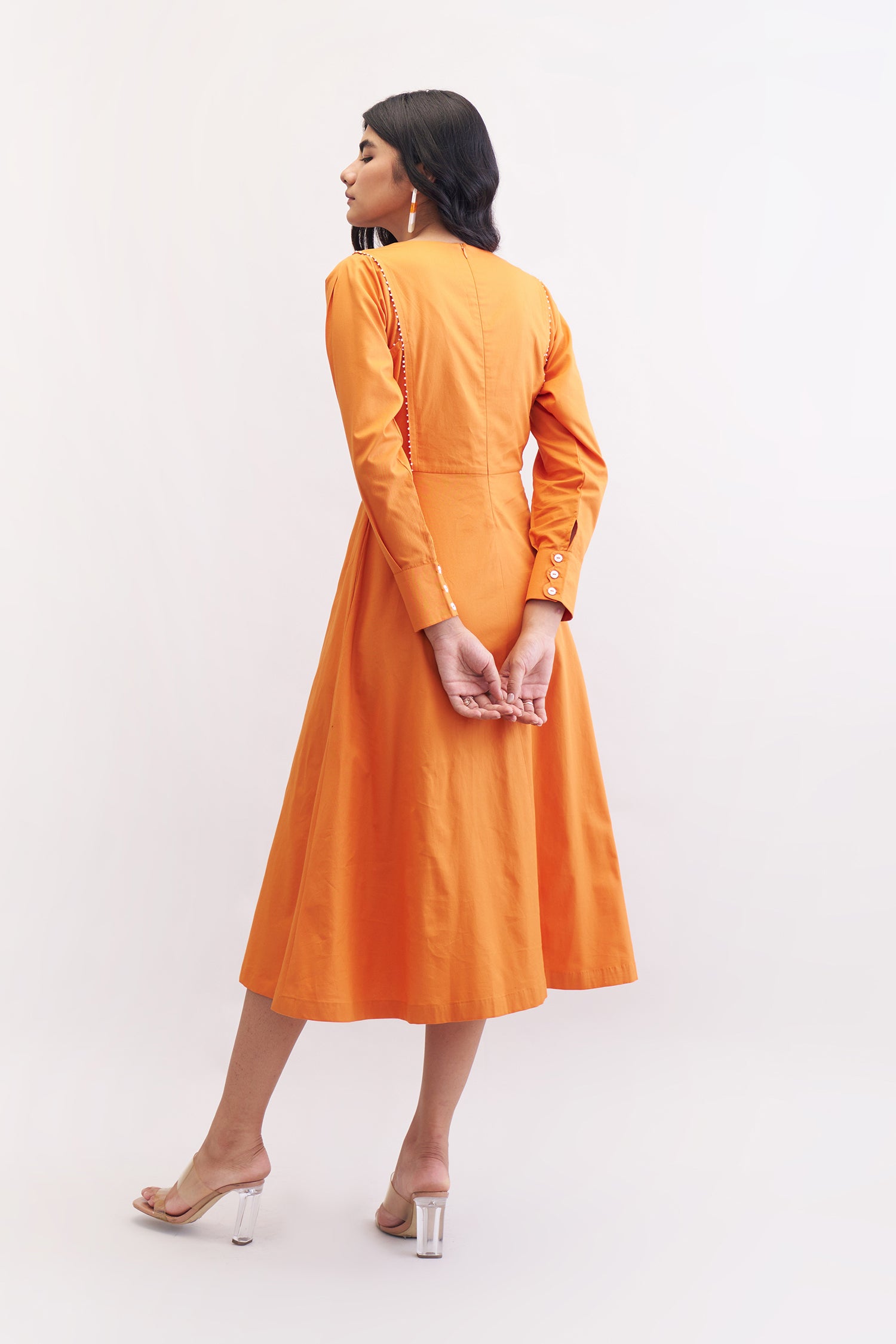 TANGERINE DRESS SUNSET ORANGE