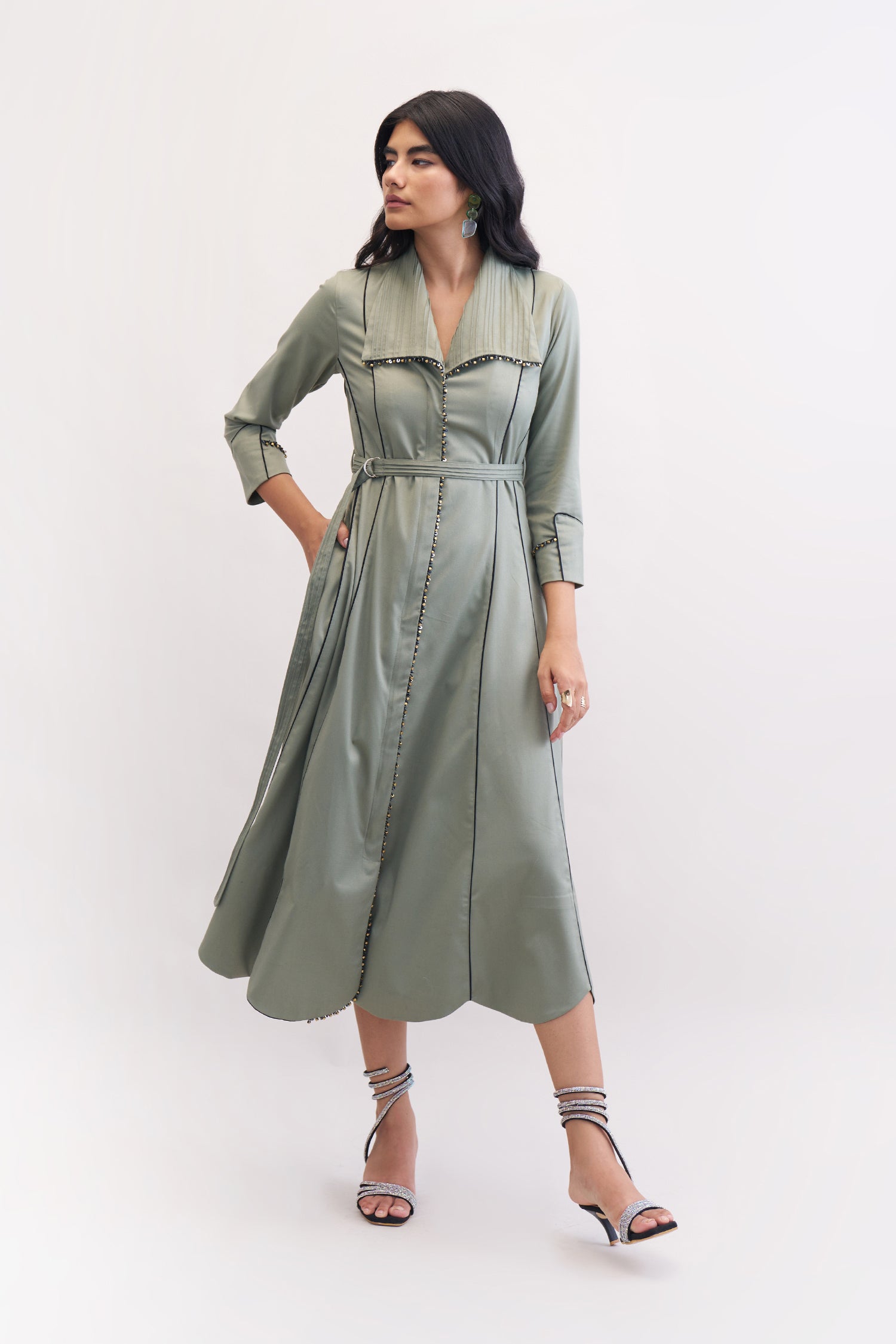 GLIMMER TRENCH OLIVE