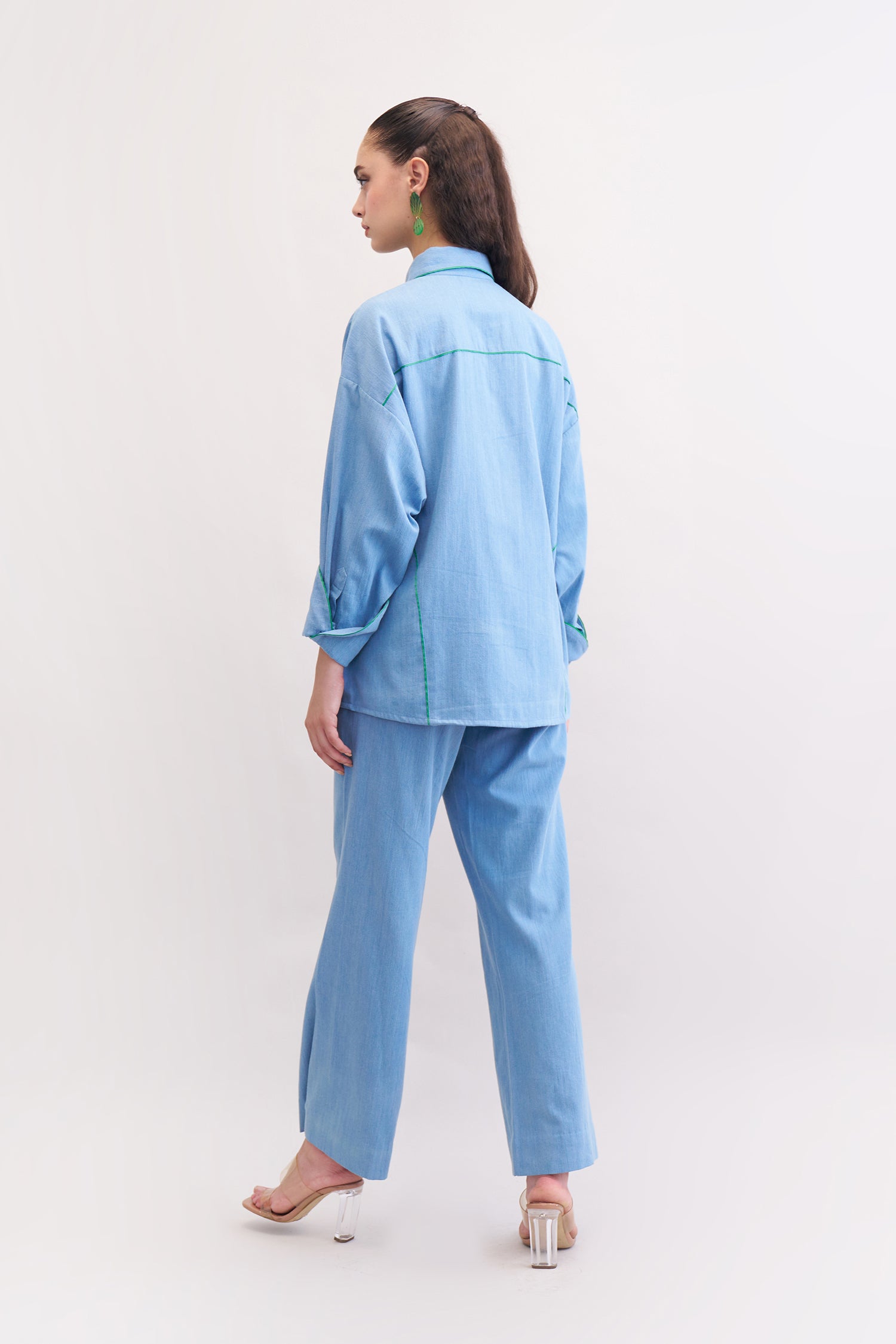 SKYWAY SHIRT & TROUSERS DENIM BLUE
