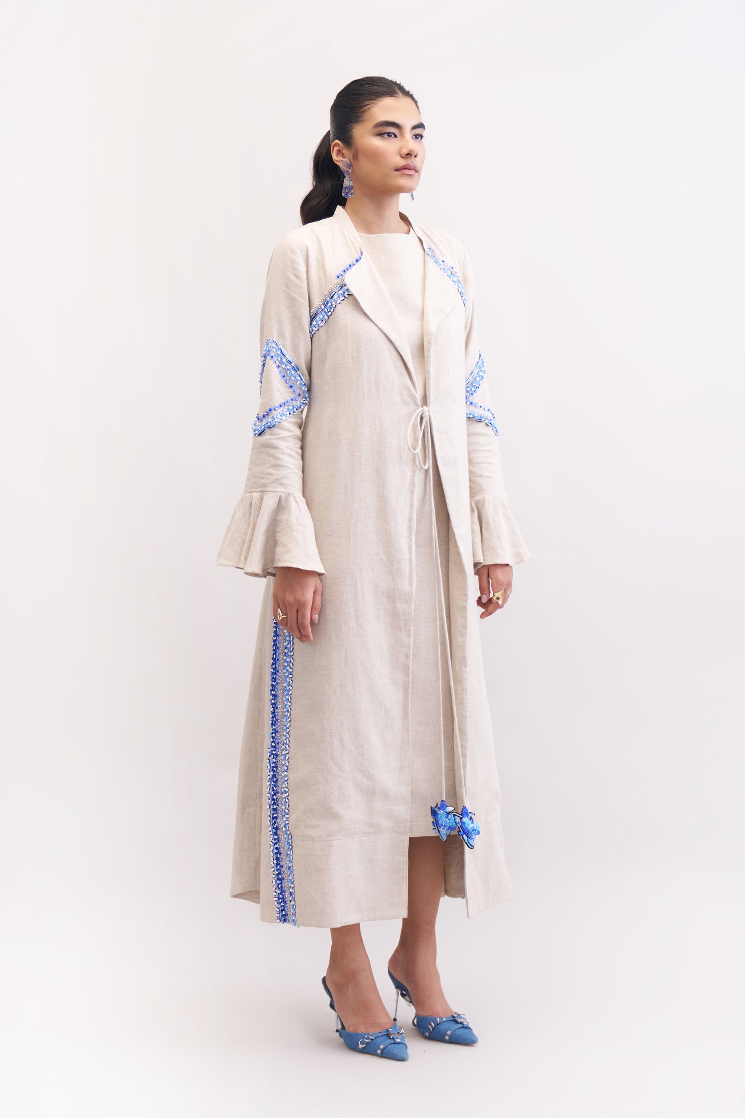 BOULEVARD MIDI DRESS NEUTRAL