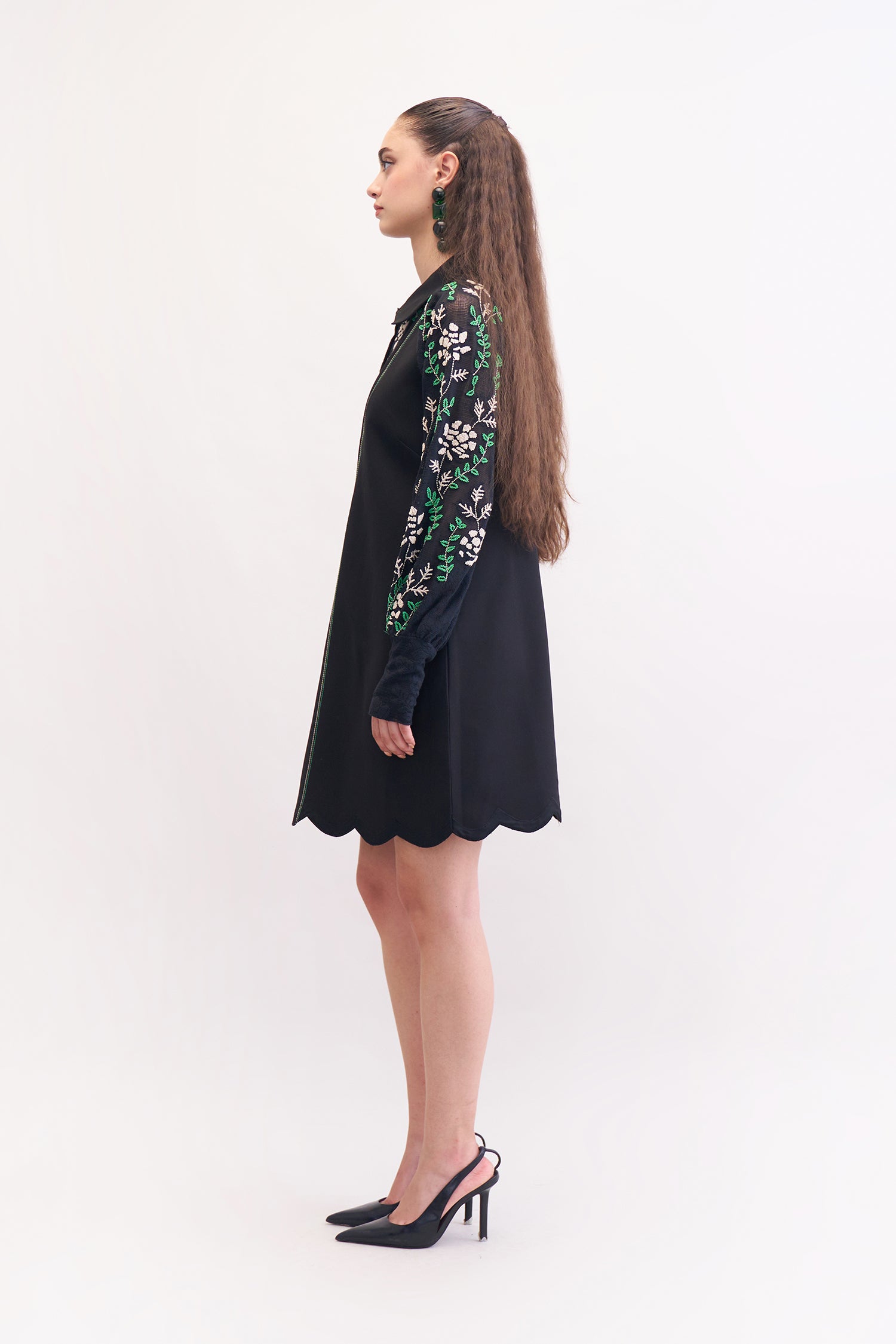 CONFETTI DRESS BLACK