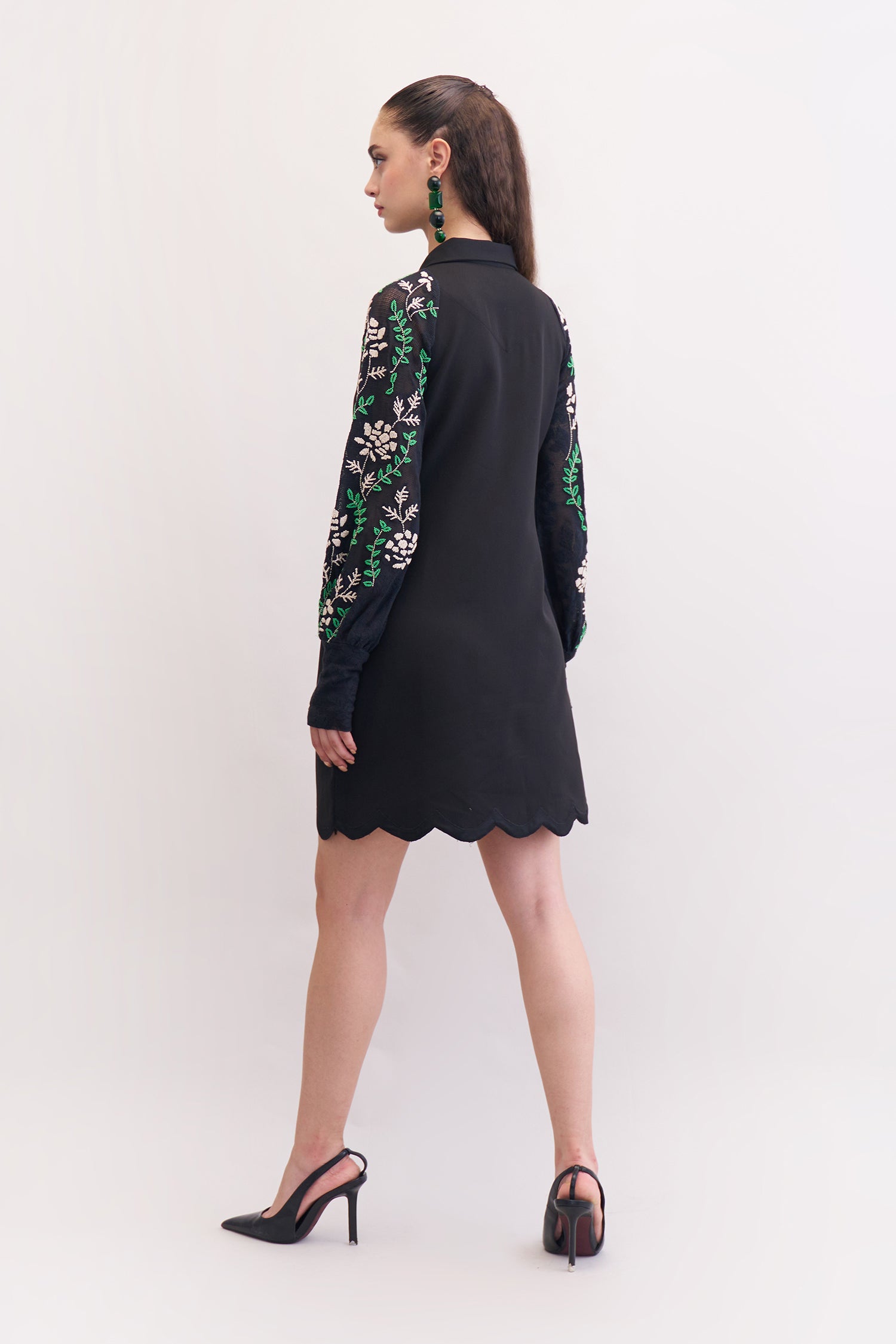 CONFETTI DRESS BLACK