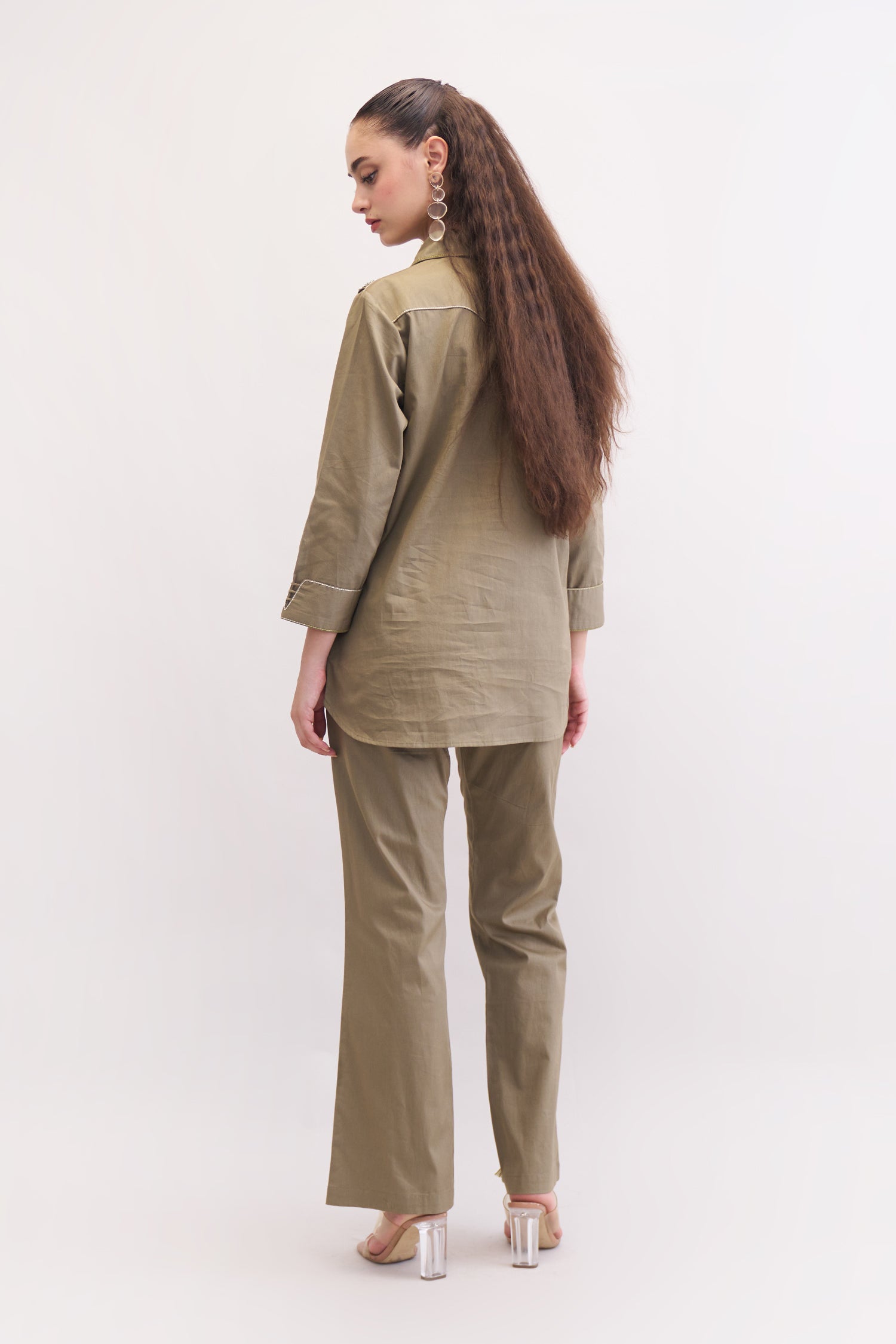 JOLIE SHIRT & TROUSERS MUSHROOM