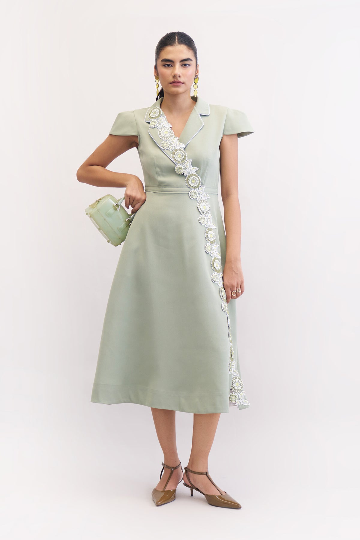 SNOWANGEL DRESS LIGHT OLIVE