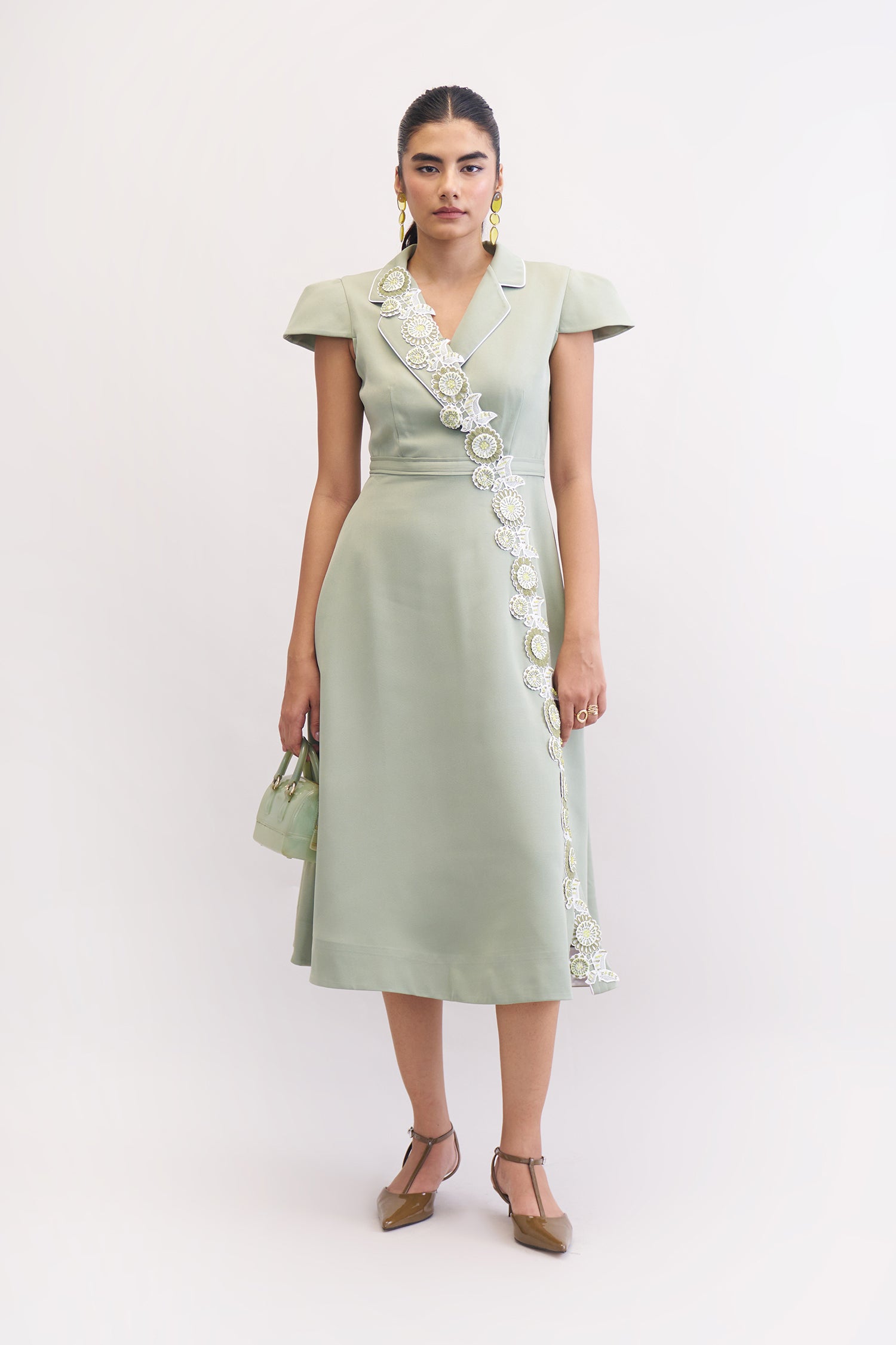 SNOWANGEL DRESS LIGHT OLIVE
