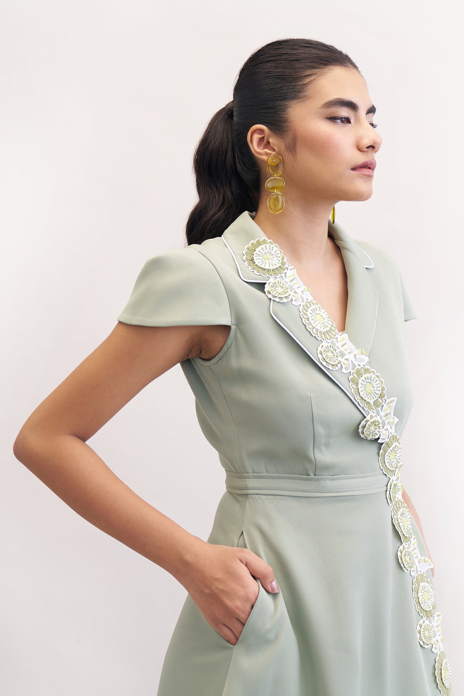 SNOWANGEL DRESS LIGHT OLIVE