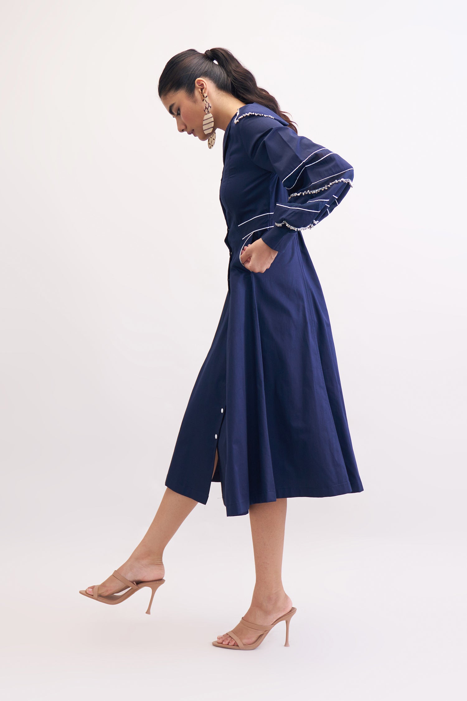 MIRAME DRESS NAVY