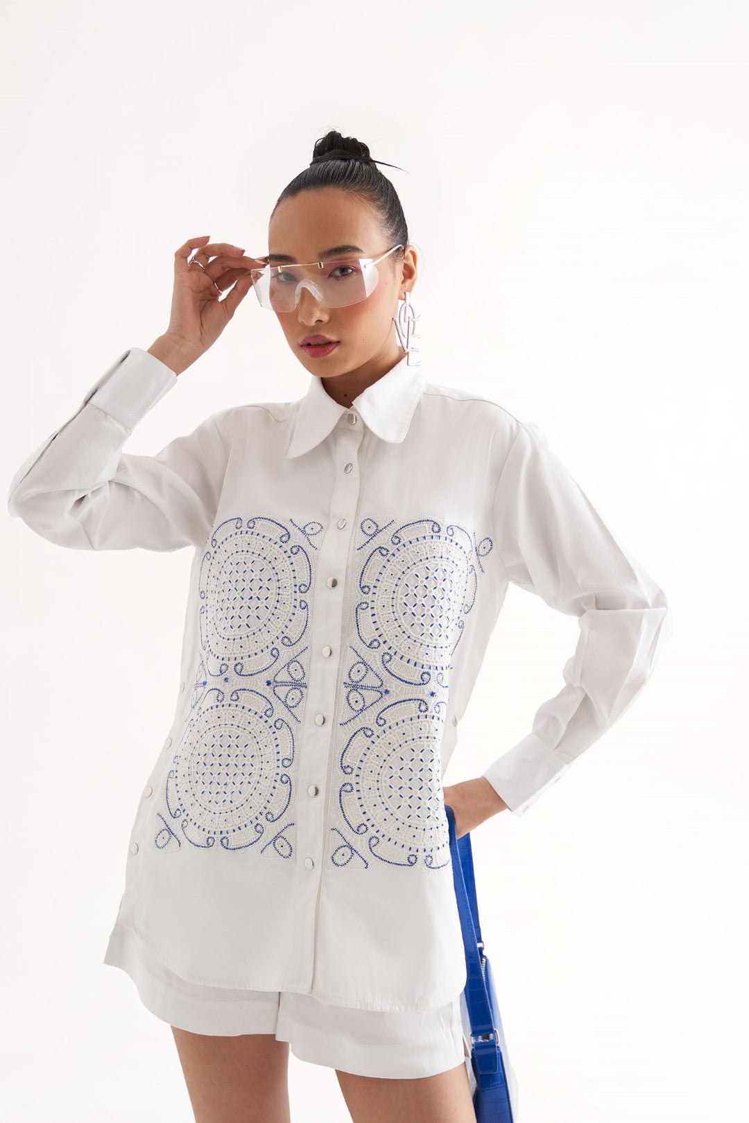 YANG SHIRT WITH SHORTS WHITE