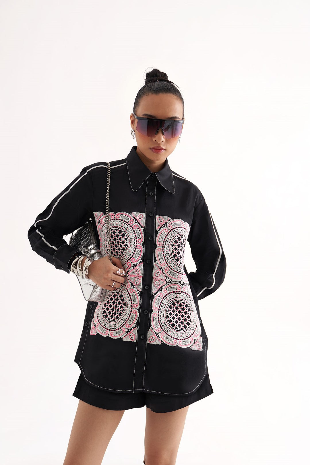YANG SHIRT WITH SHORTS BLACK