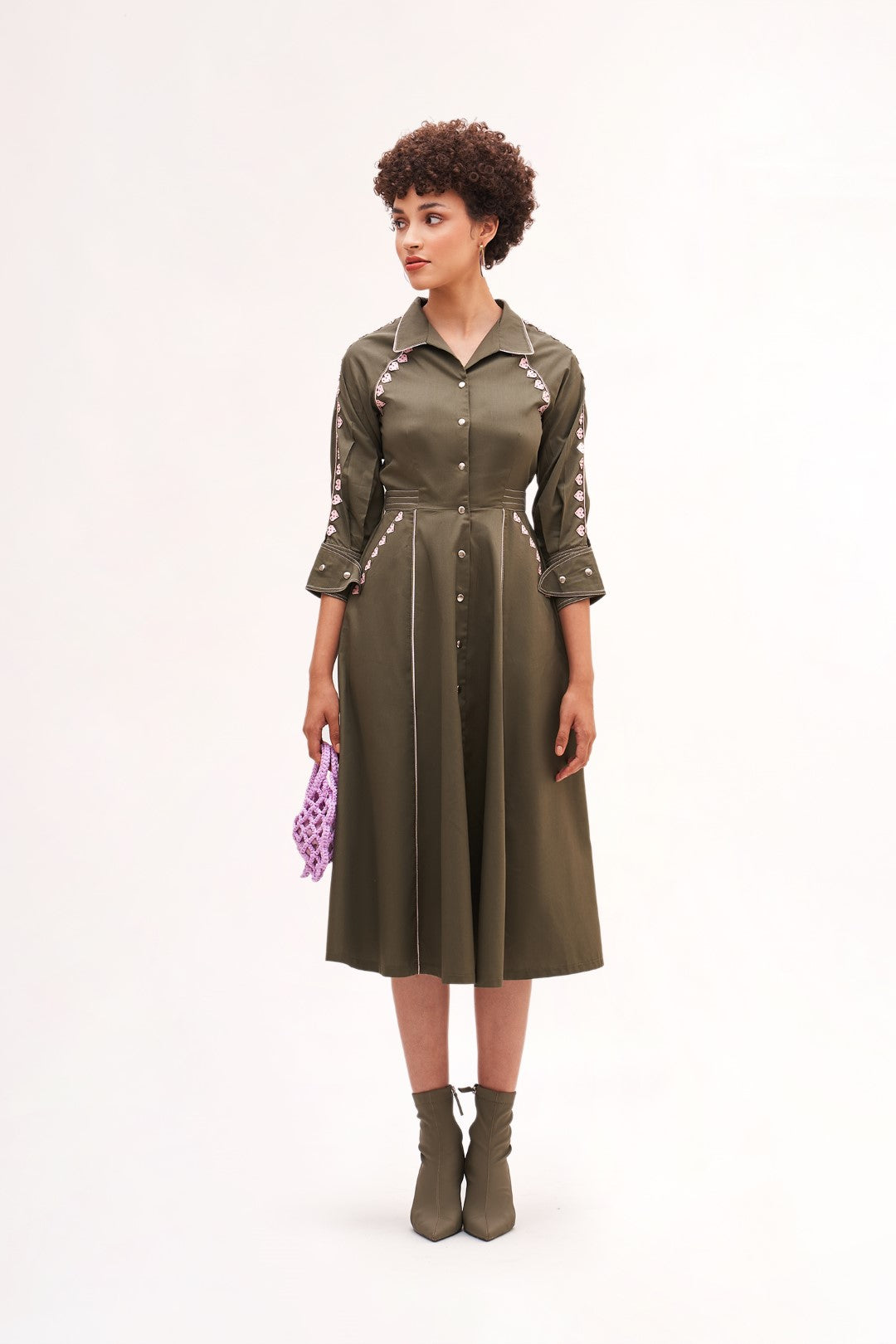 Beloved Dress Army Green