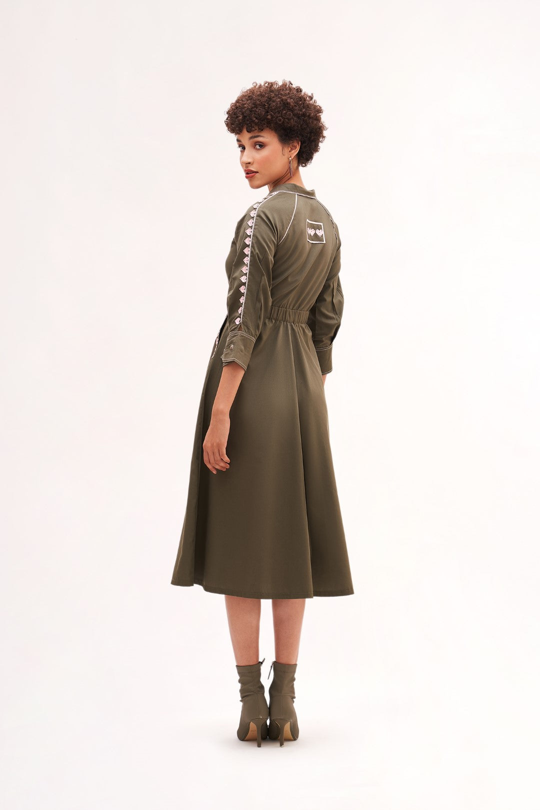 Beloved Dress Army Green