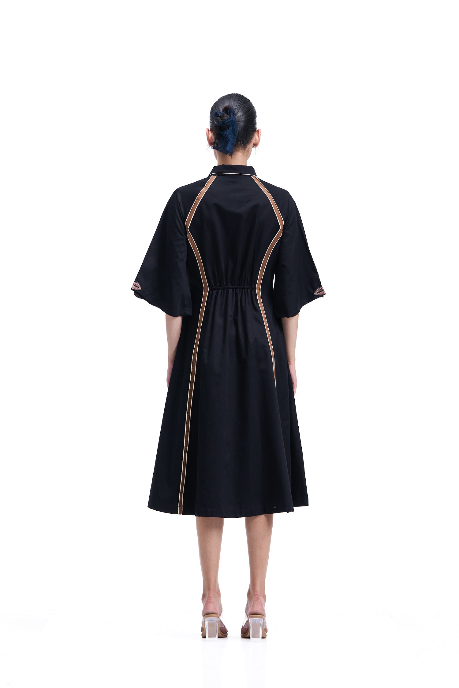 PARADISE DRESS MIDI BLACK