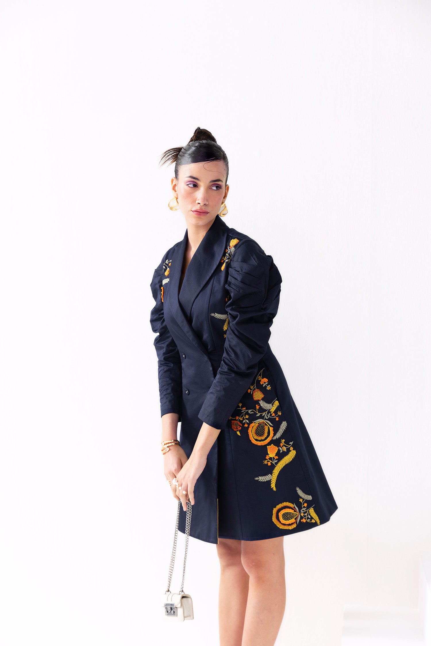 blazer dress navy blue HAPPY GIRL BLAZER DRESS NAVY