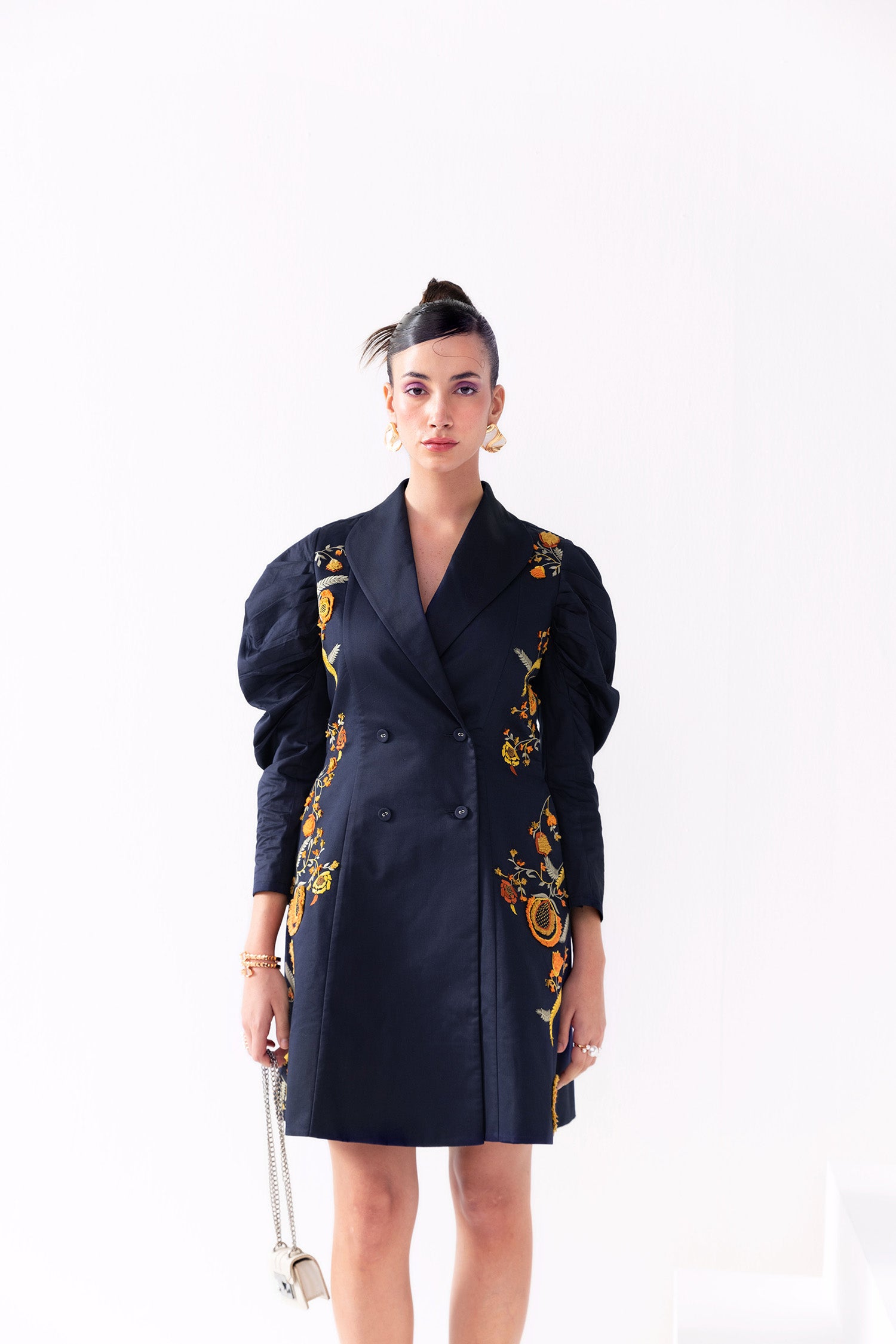 HAPPY GIRL BLAZER DRESS NAVY