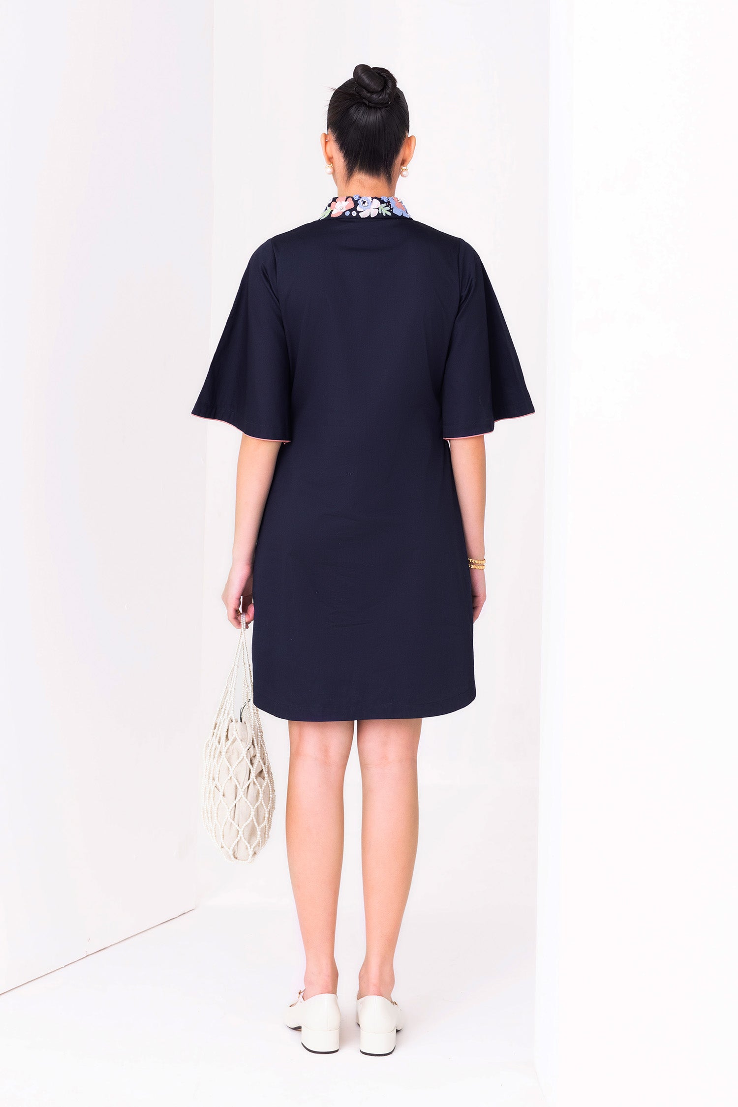 MOONFLOWER DRESS NAVY