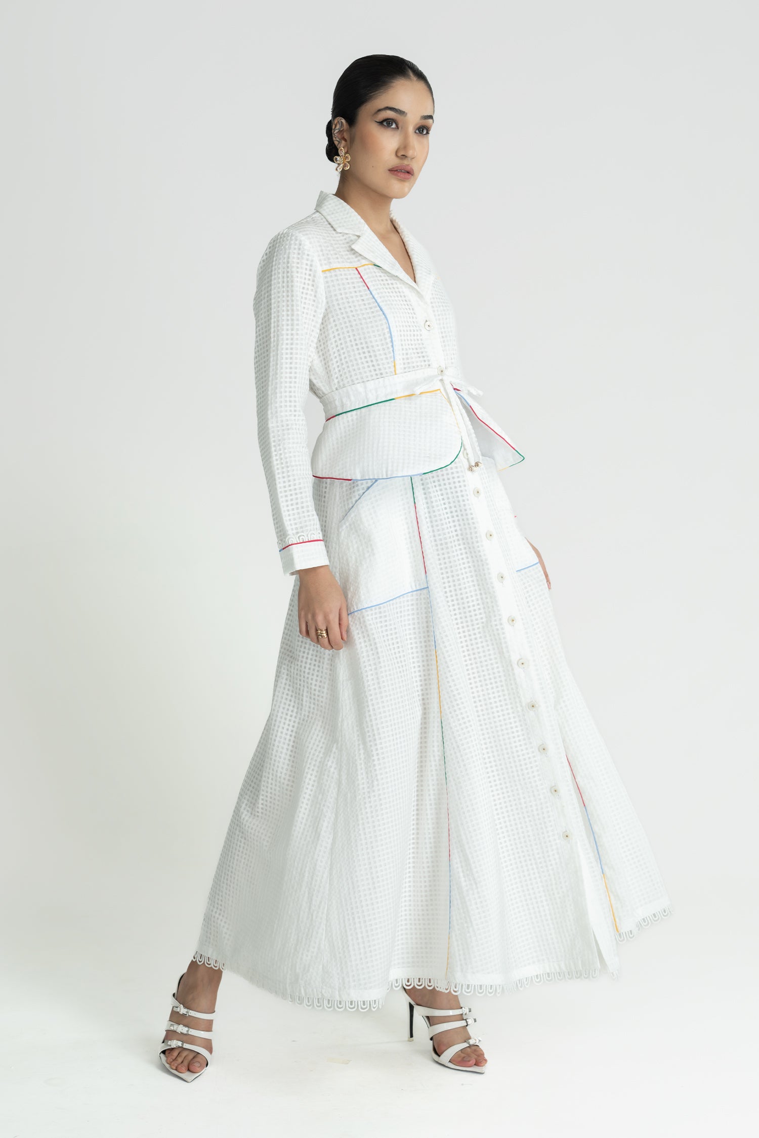 HATHWAY BELTED DRESS LONG